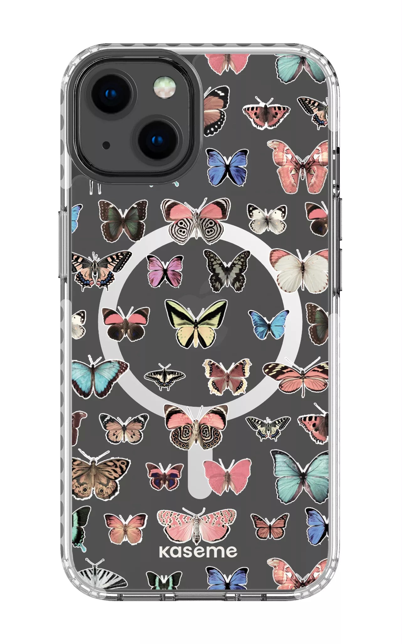 iPhone 13 Clear Case Magsafe - White Paloma Clear Case -