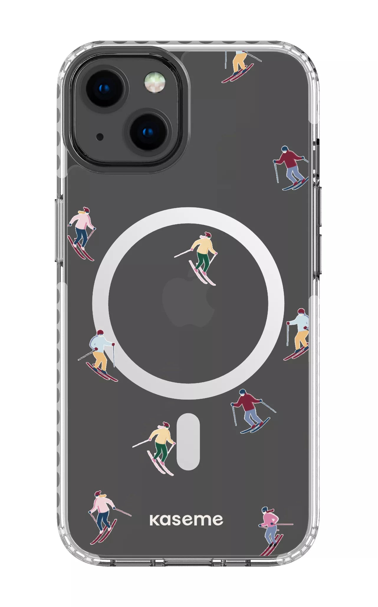 iPhone 13 Clear Case Magsafe - White Slope Clear Case -