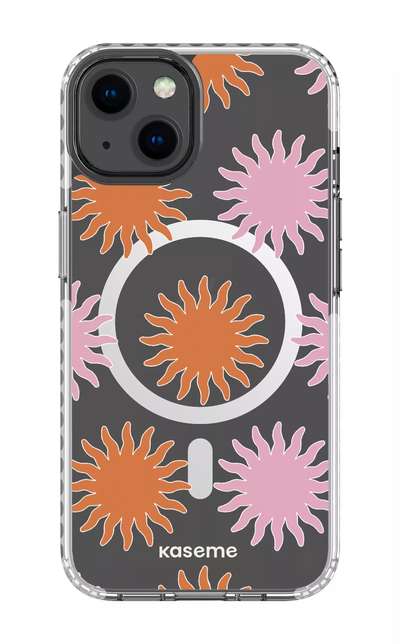 iPhone 13 Clear Case Magsafe - White Vitamin Sea Clear Case -