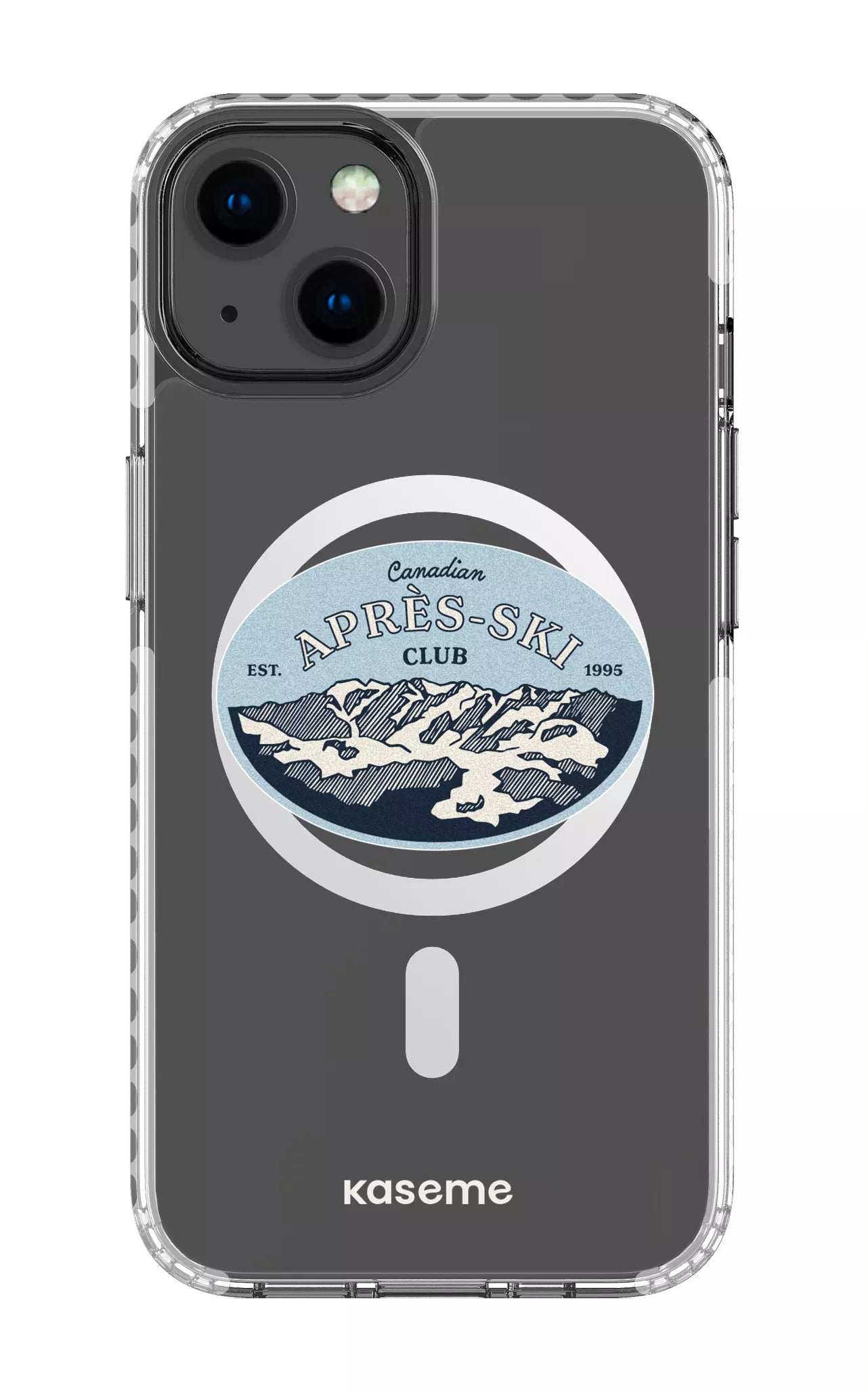 iPhone 13 Clear Case Magsafe - White Whistler Clear Case -