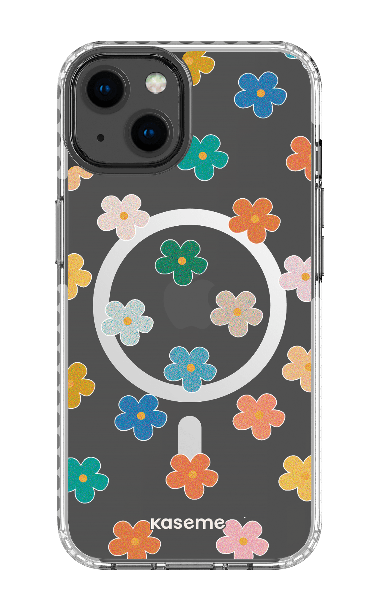 iPhone 13 Clear Case Magsafe - White Woodstock Clear Case -