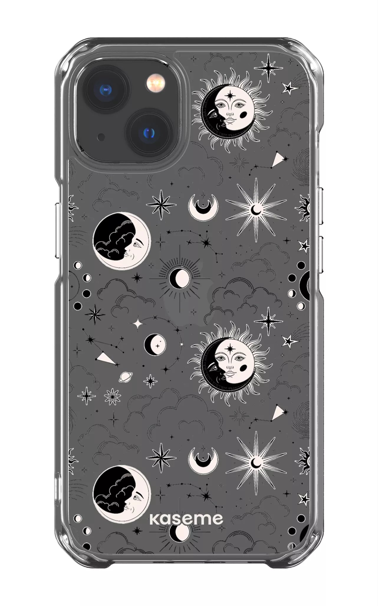 iPhone 13 Clear Case Milky Way Black Clear Case -
