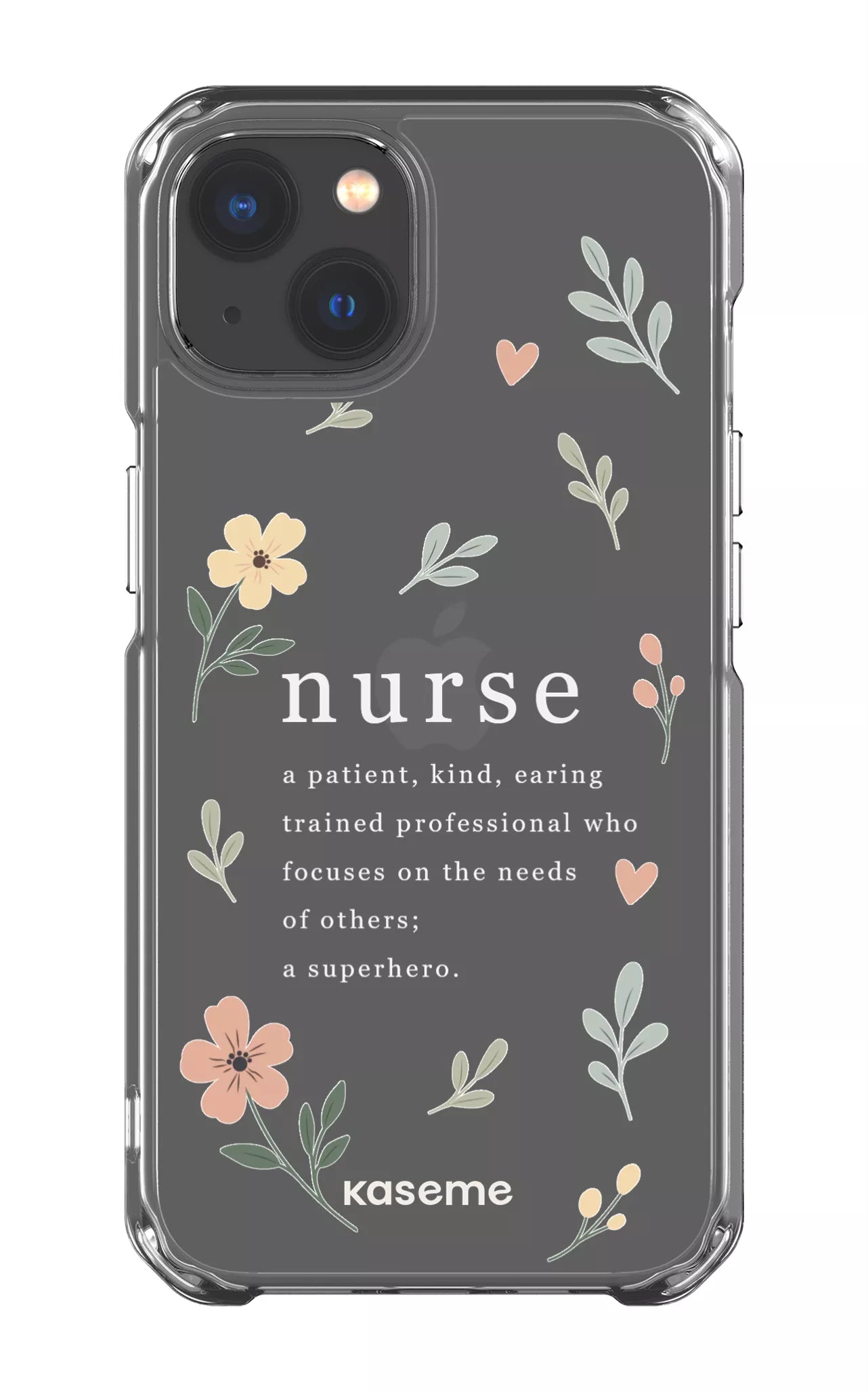 iPhone 13 Clear Case With Heart Clear Case -