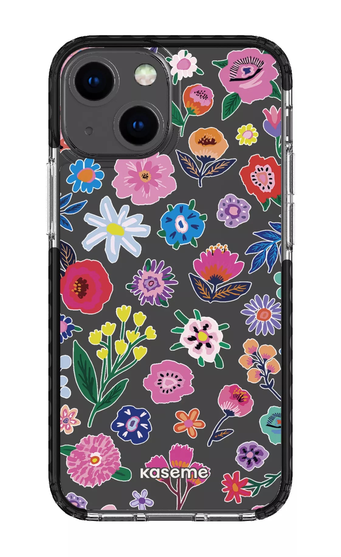 iPhone 13 Mini Clear Case - Black Aura Clear Case -