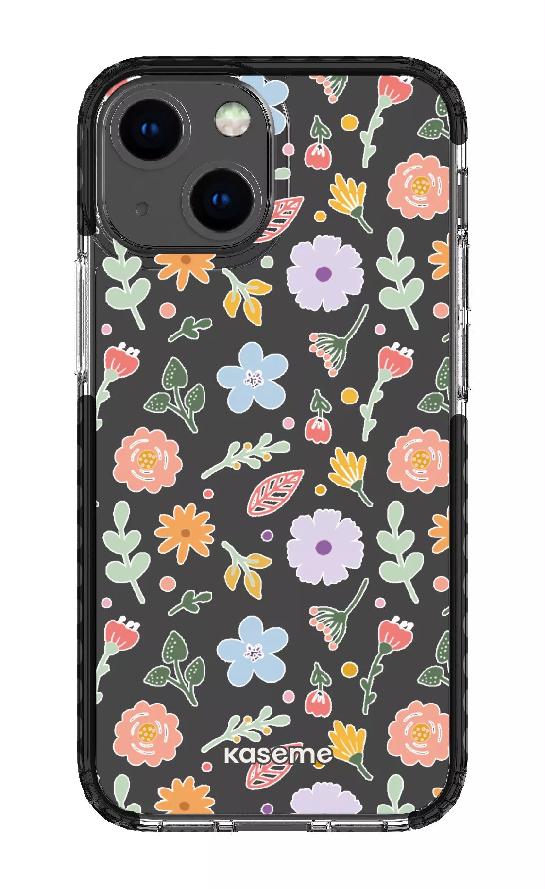 iPhone 13 Mini Clear Case - Black Charm Clear Case -