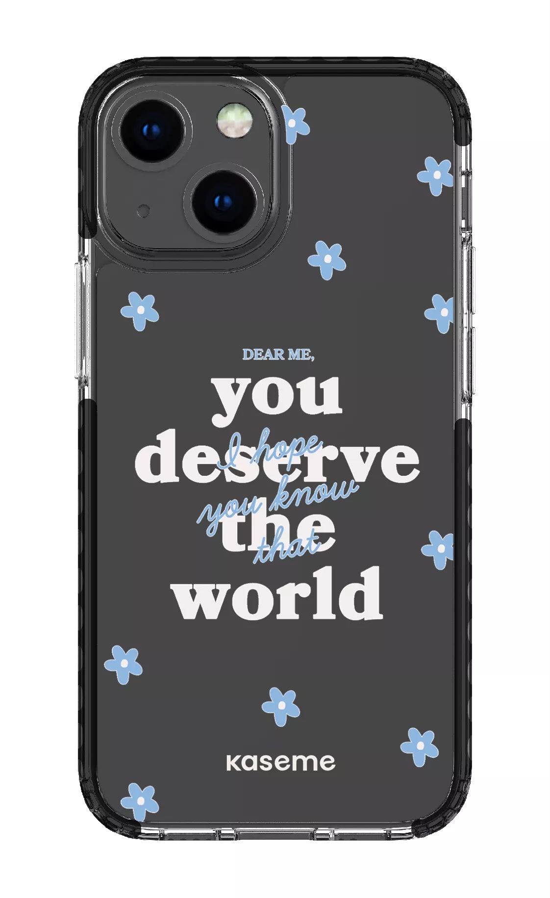 iPhone 13 Mini Clear Case - Black Dear Me Clear Case -