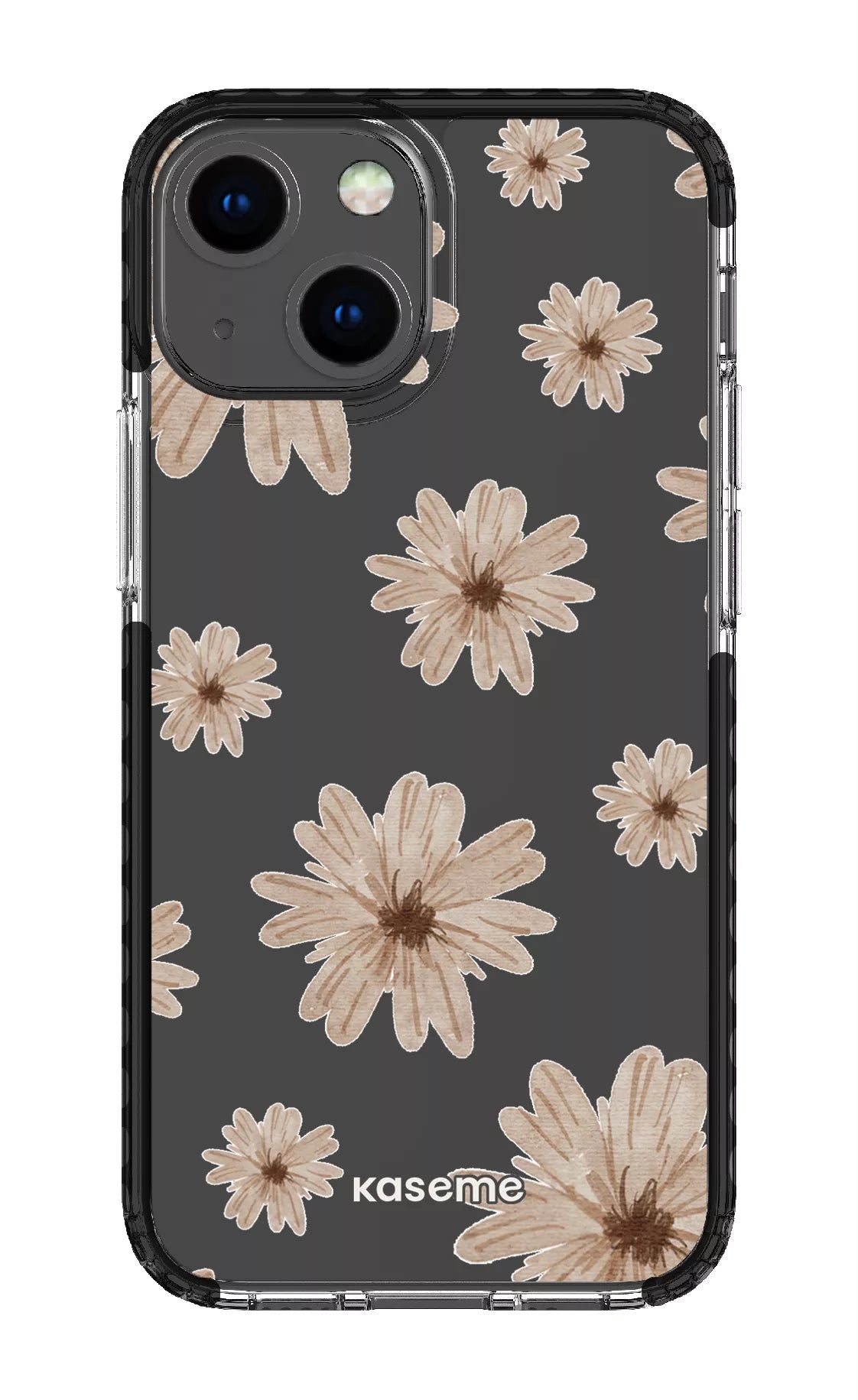 iPhone 13 Mini Clear Case - Black Delicate Dreams Clear Case -