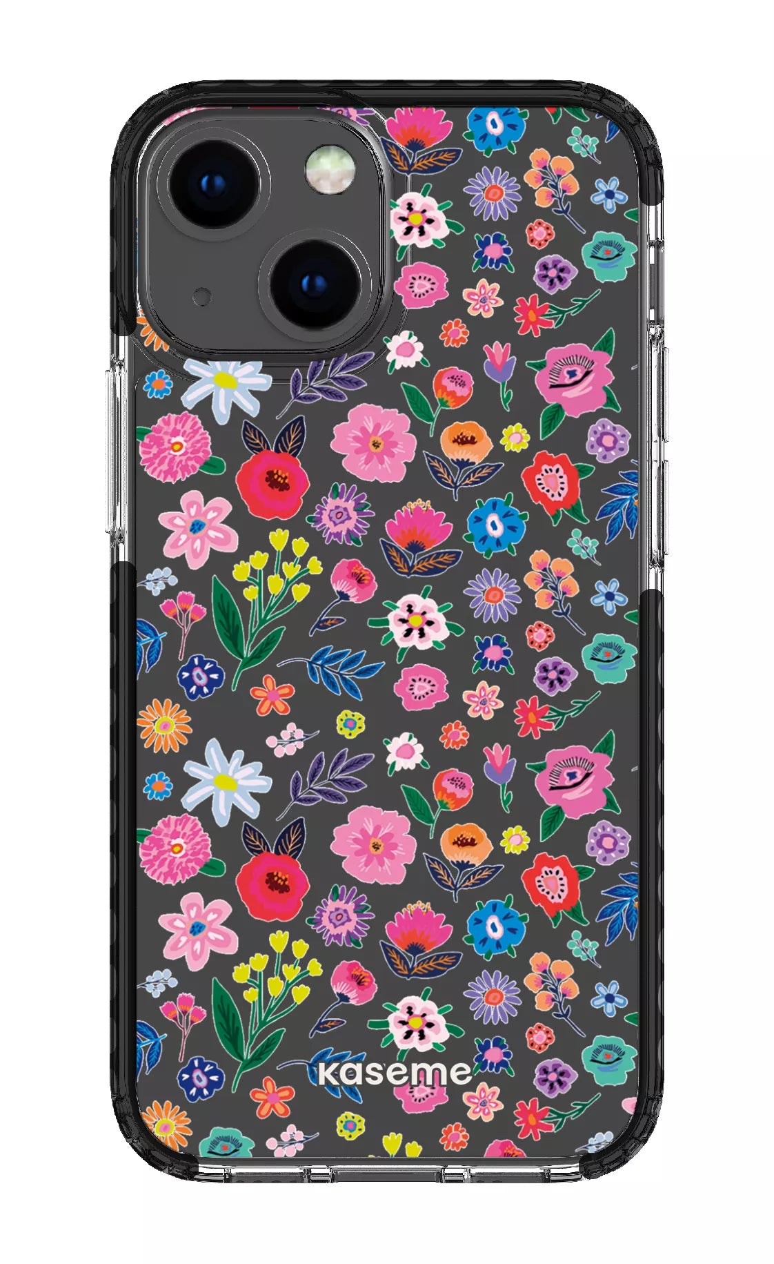 iPhone 13 Mini Clear Case - Black Hallucinate Clear Case -