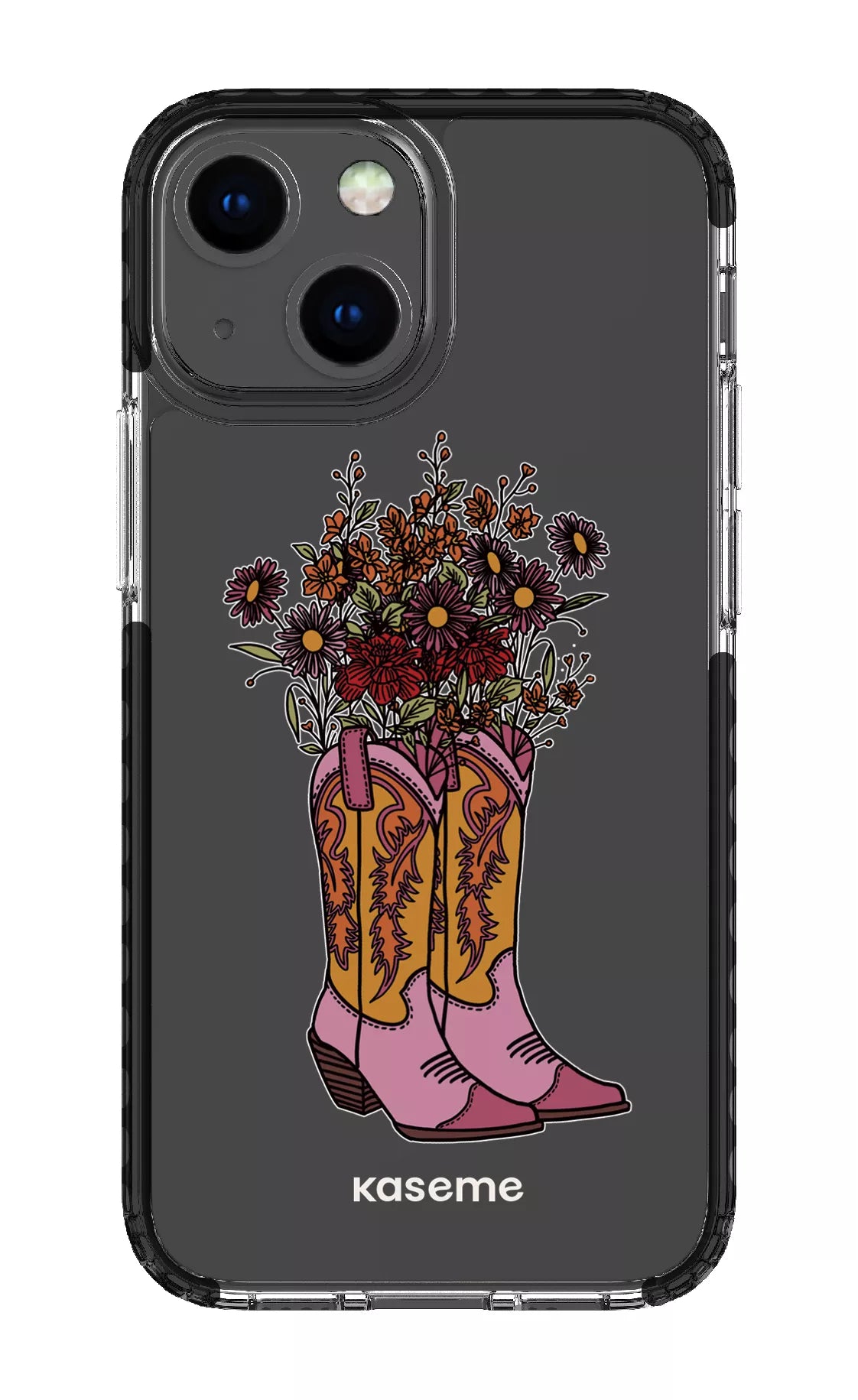 iPhone 13 Mini Clear Case - Black Howdy Clear Case -