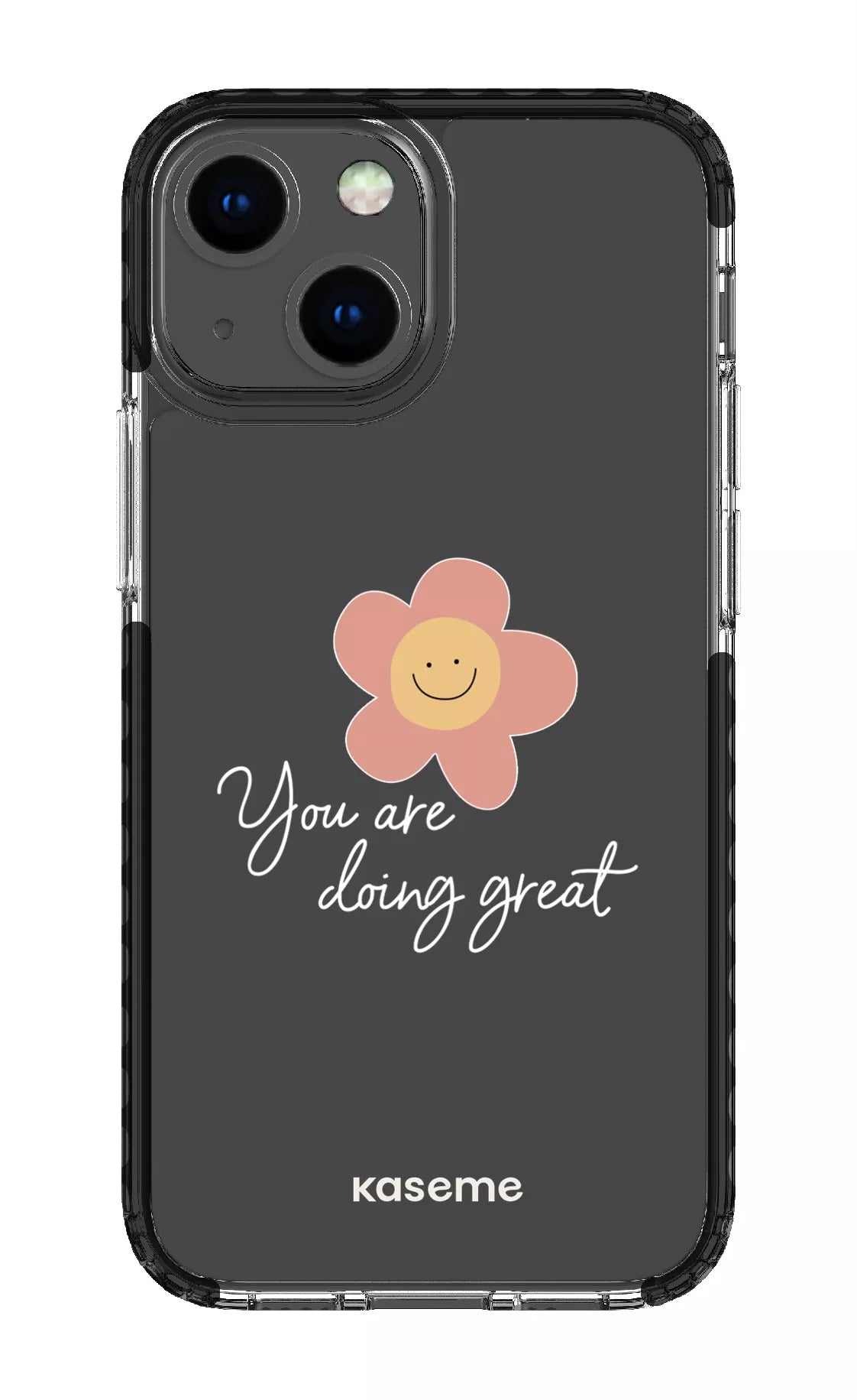 iPhone 13 Mini Clear Case - Black Keep going Clear Case -