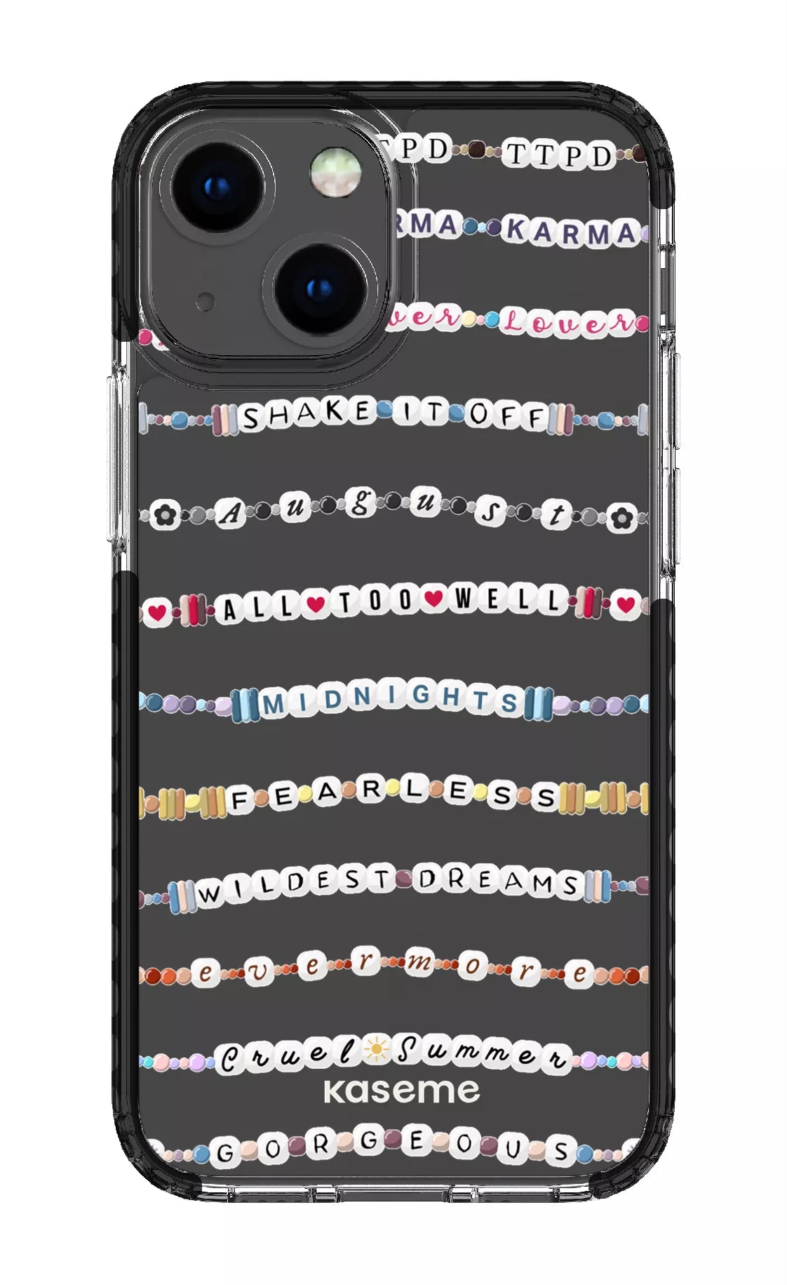 iPhone 13 Mini Clear Case - Black Love Story Clear Case -