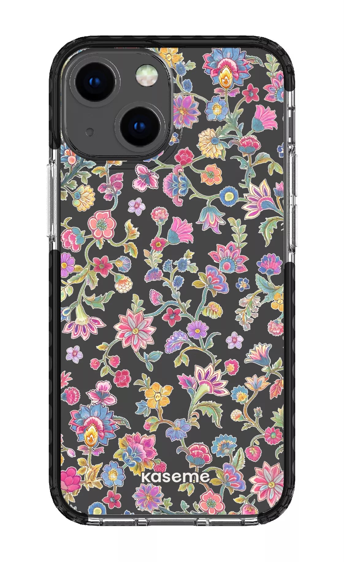 iPhone 13 Mini Clear Case - Black Secret Garden Clear Case -