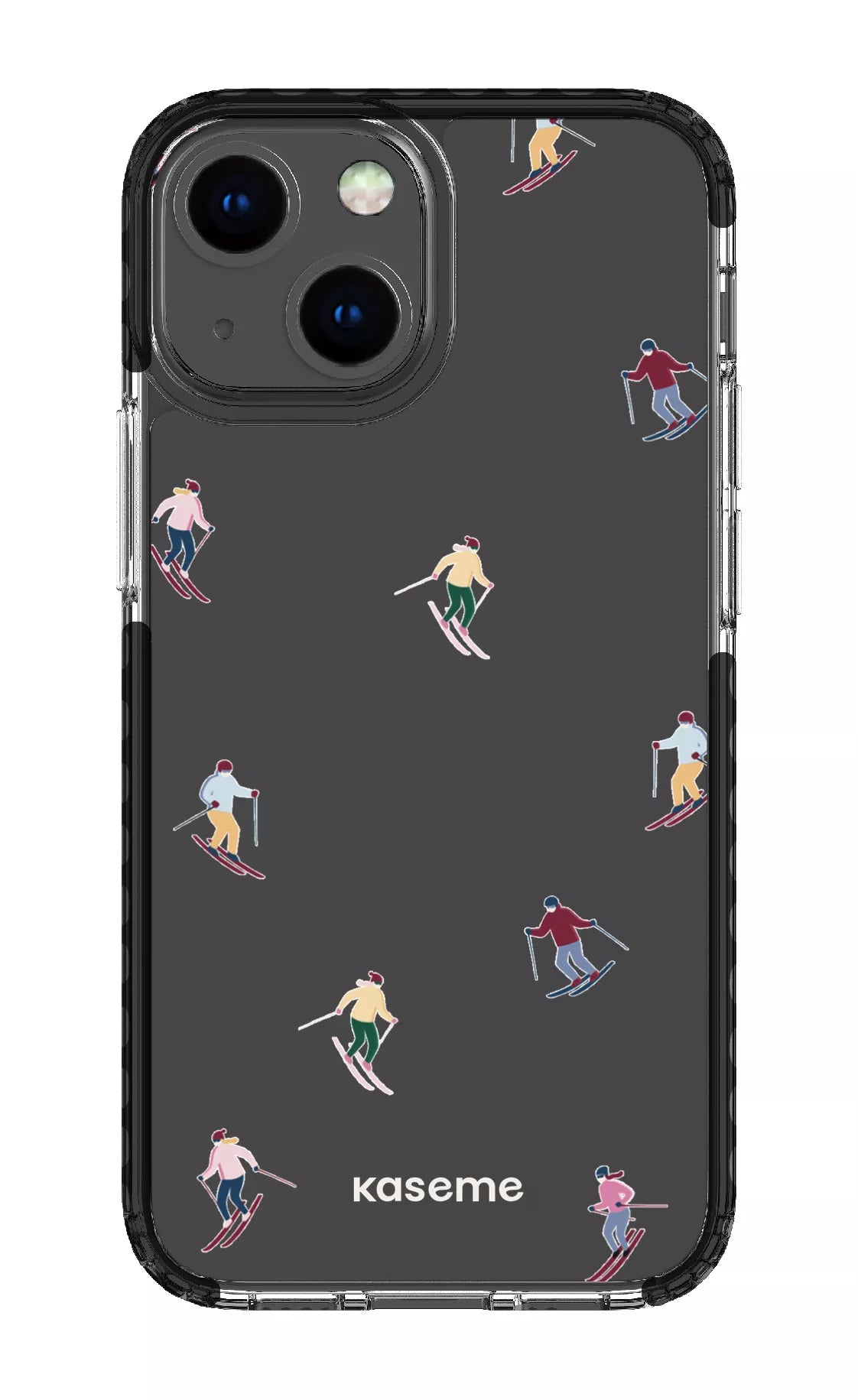 iPhone 13 Mini Clear Case - Black Slope Clear Case -