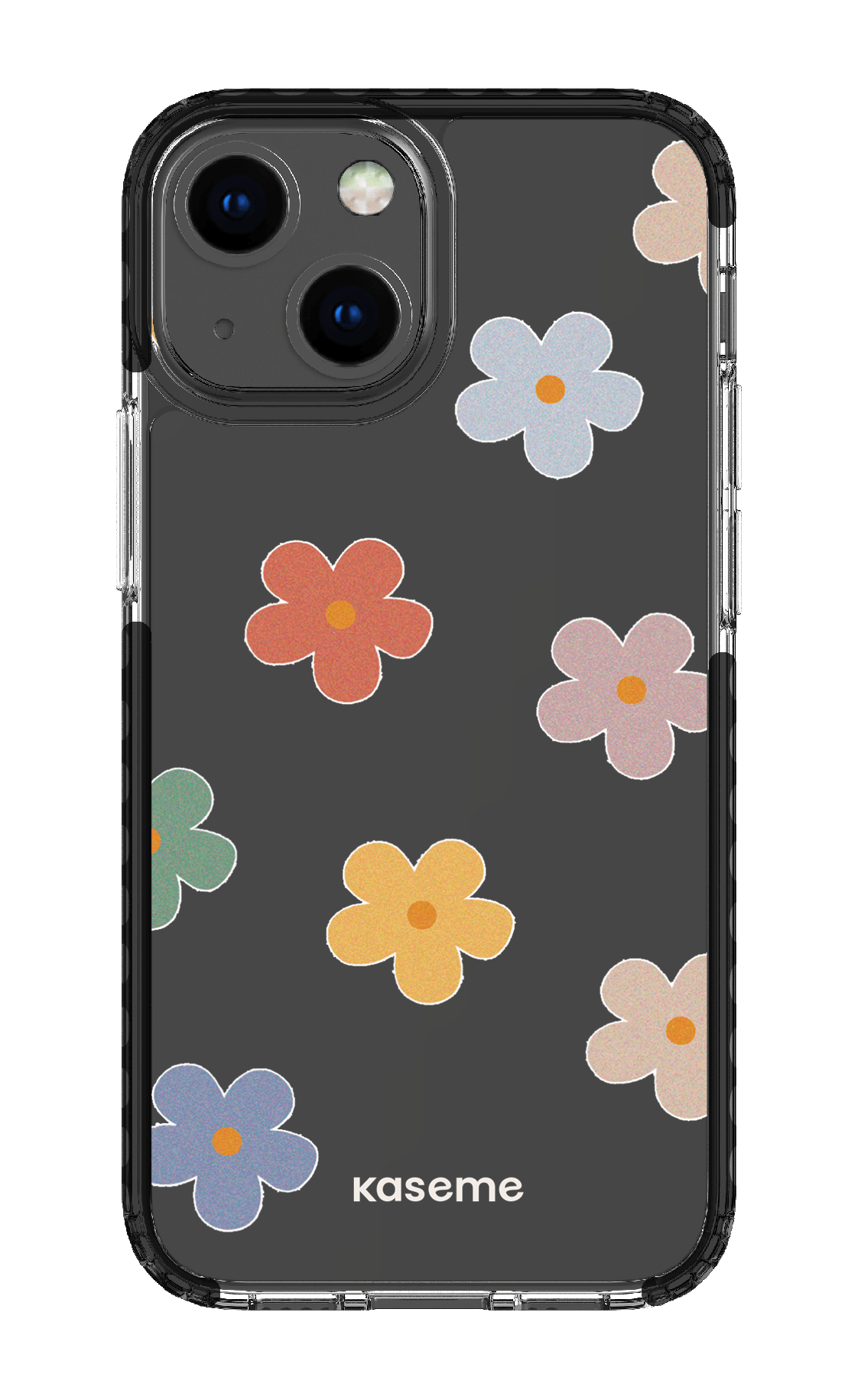 iPhone 13 Mini Clear Case - Black Woodstock Big Clear Case -