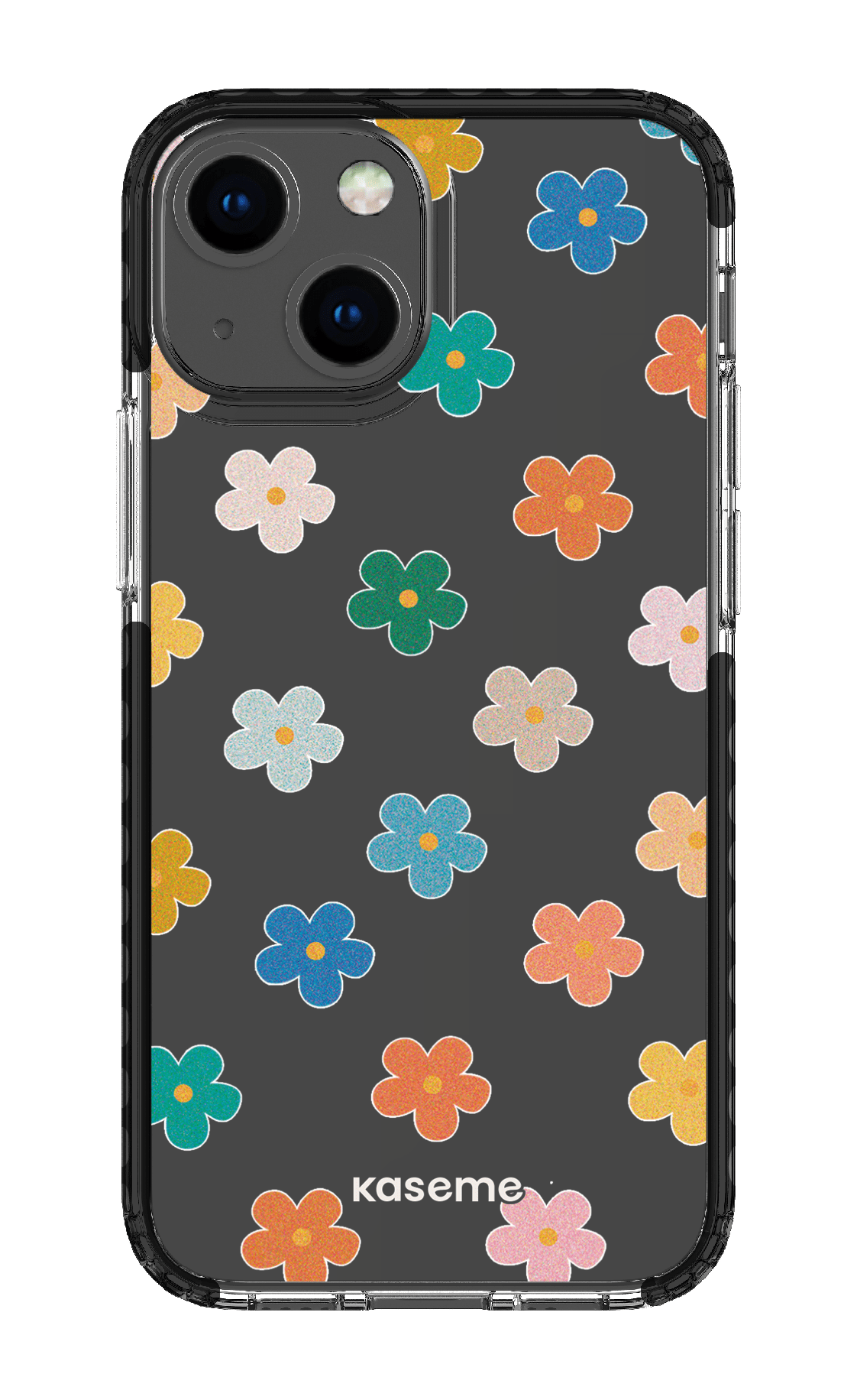 iPhone 13 Mini Clear Case - Black Woodstock Clear Case -