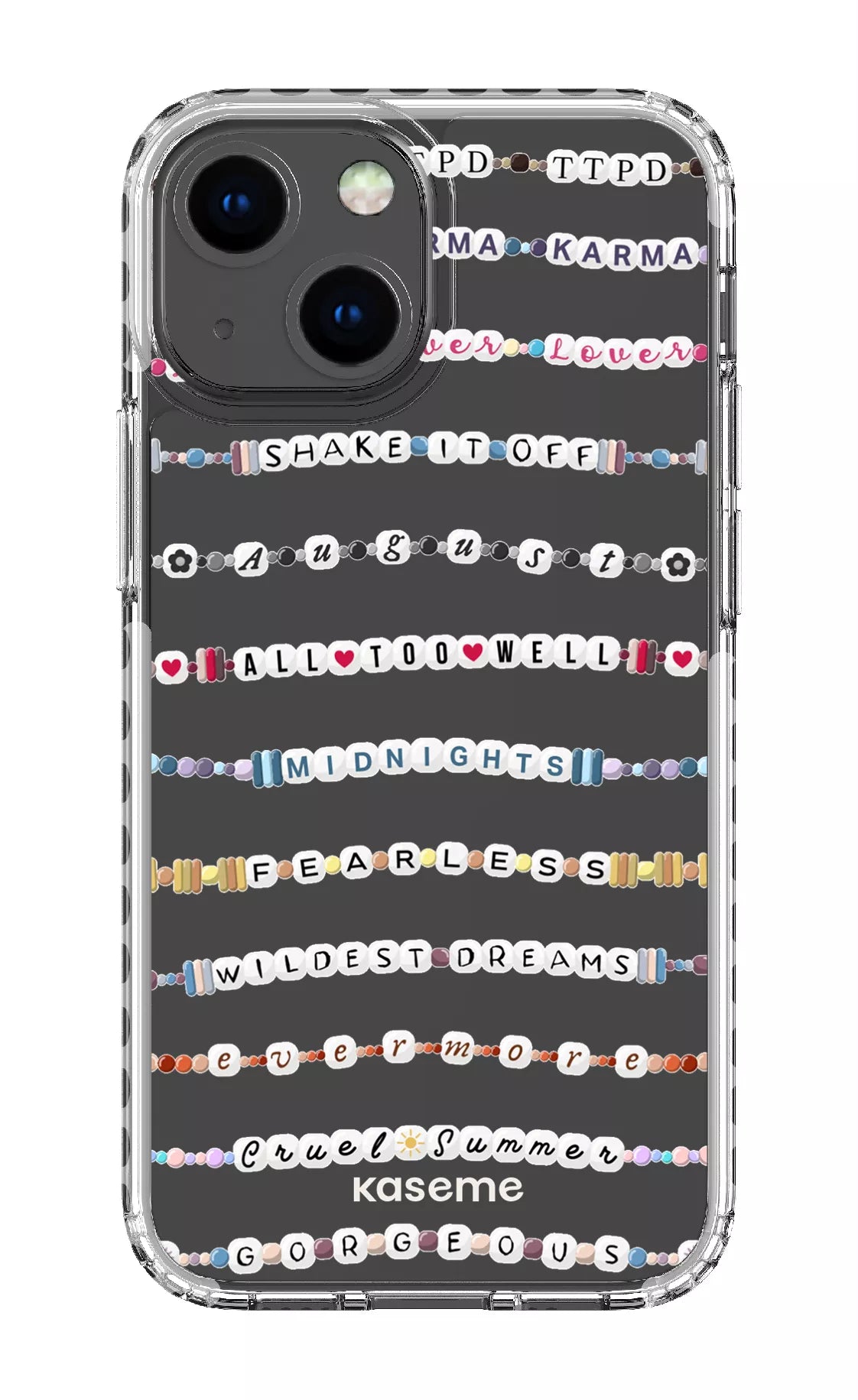 iPhone 13 Mini Clear Case - White Love Story Clear Case -