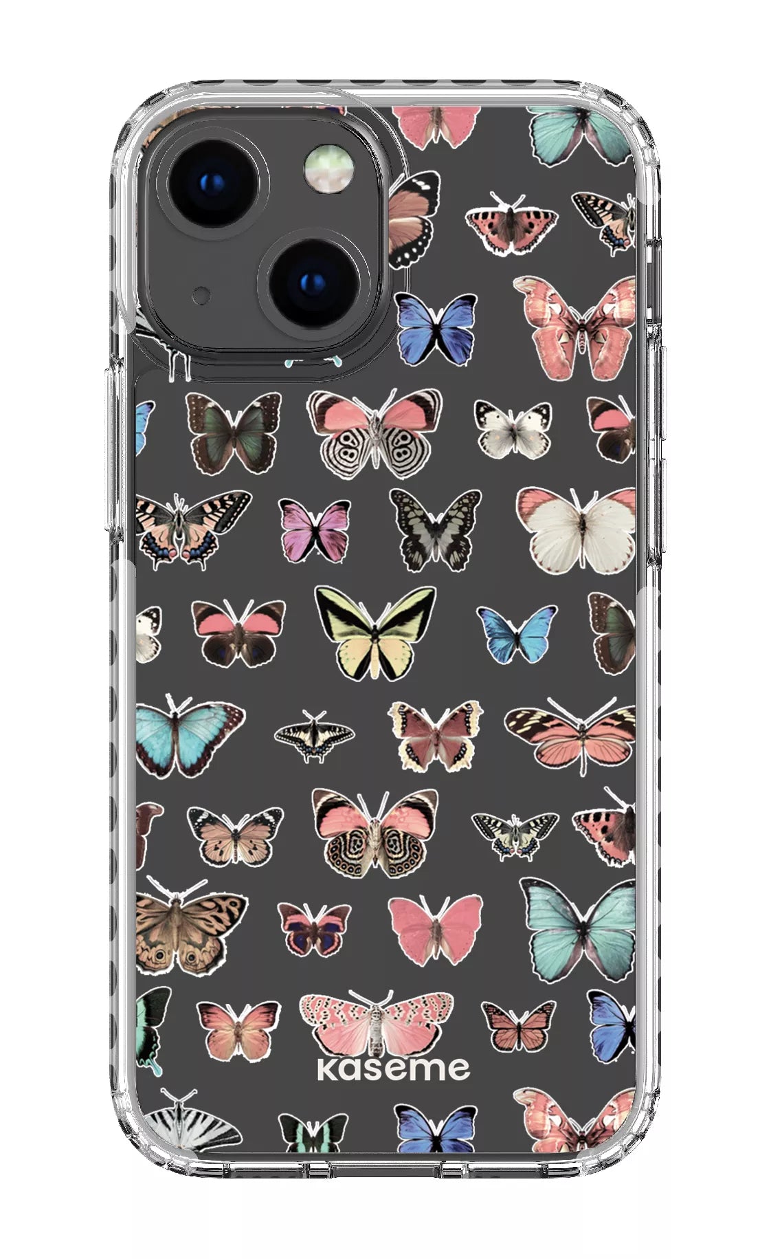 iPhone 13 Mini Clear Case - White Paloma Clear Case -