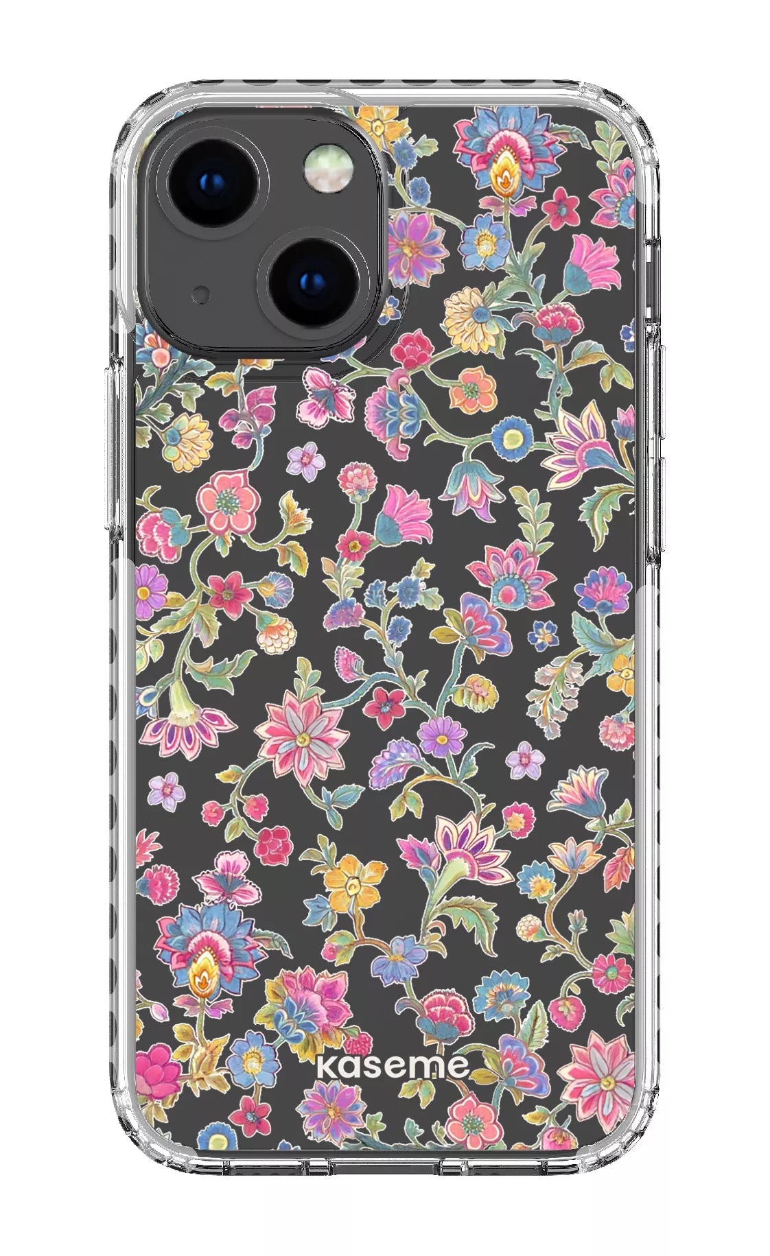 iPhone 13 Mini Clear Case - White Secret Garden Clear Case -