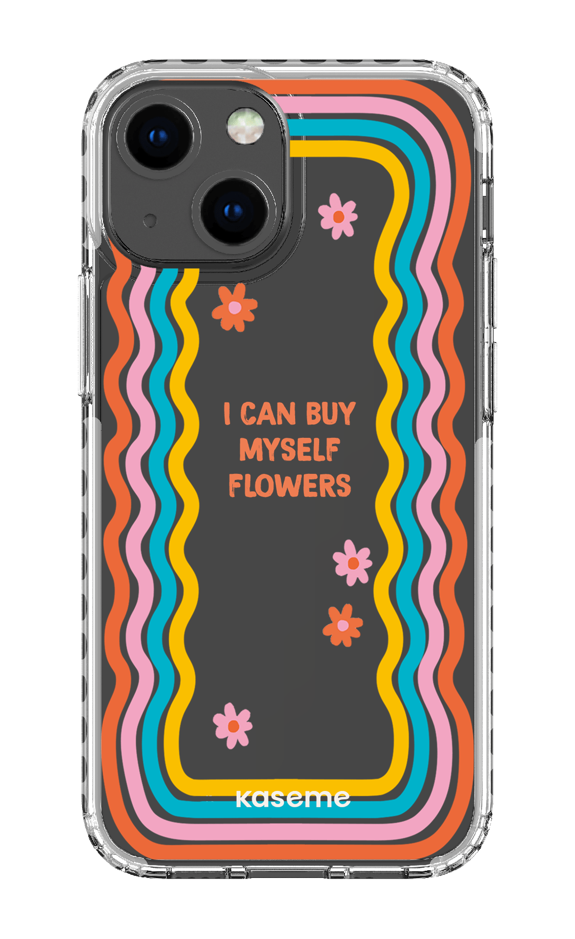 iPhone 13 Mini Clear Case - White She Can Clear Case -