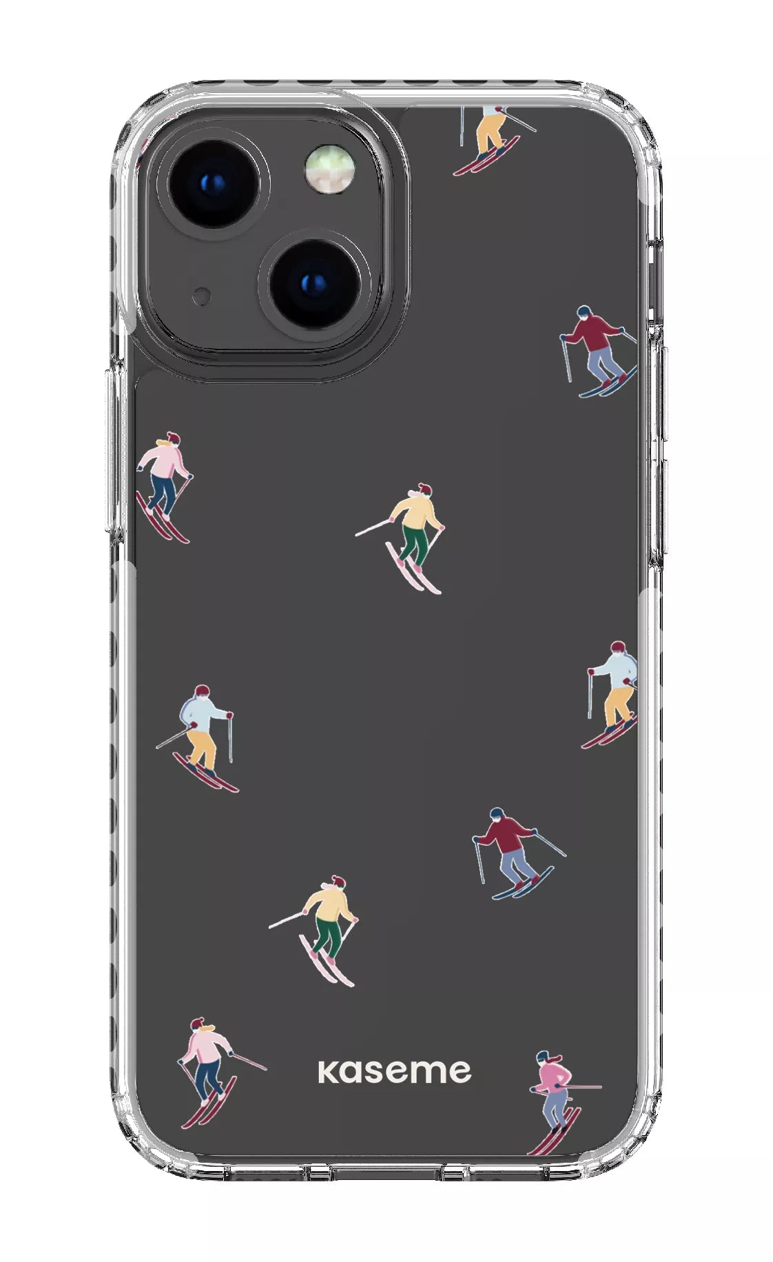 iPhone 13 Mini Clear Case - White Slope Clear Case -