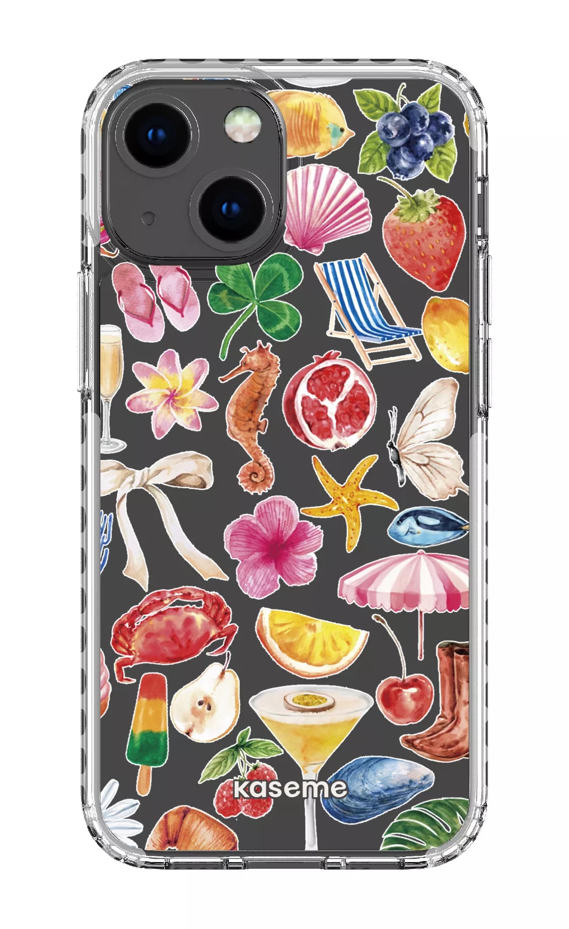 iPhone 13 Mini Clear Case - White St-Tropez Clear Case -