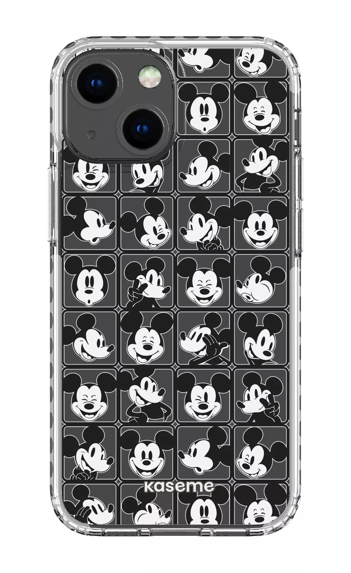 iPhone 13 Mini Clear Case - White Whimsy Clear Case -