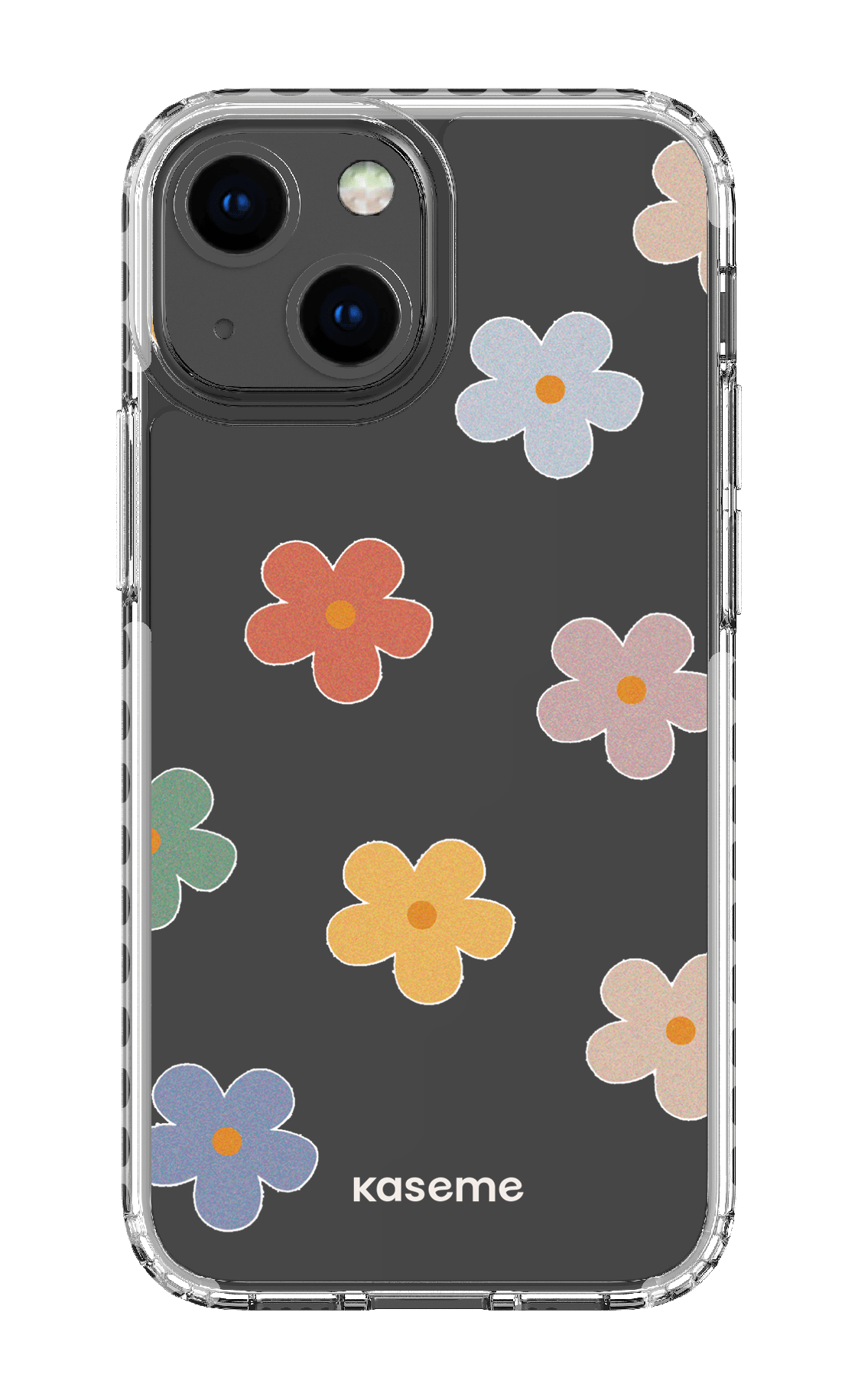 iPhone 13 Mini Clear Case - White Woodstock Big Clear Case -