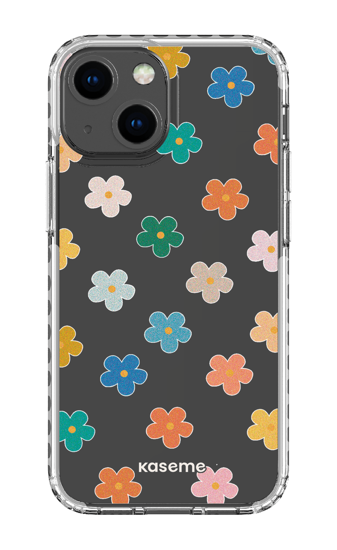 iPhone 13 Mini Clear Case - White Woodstock Clear Case -