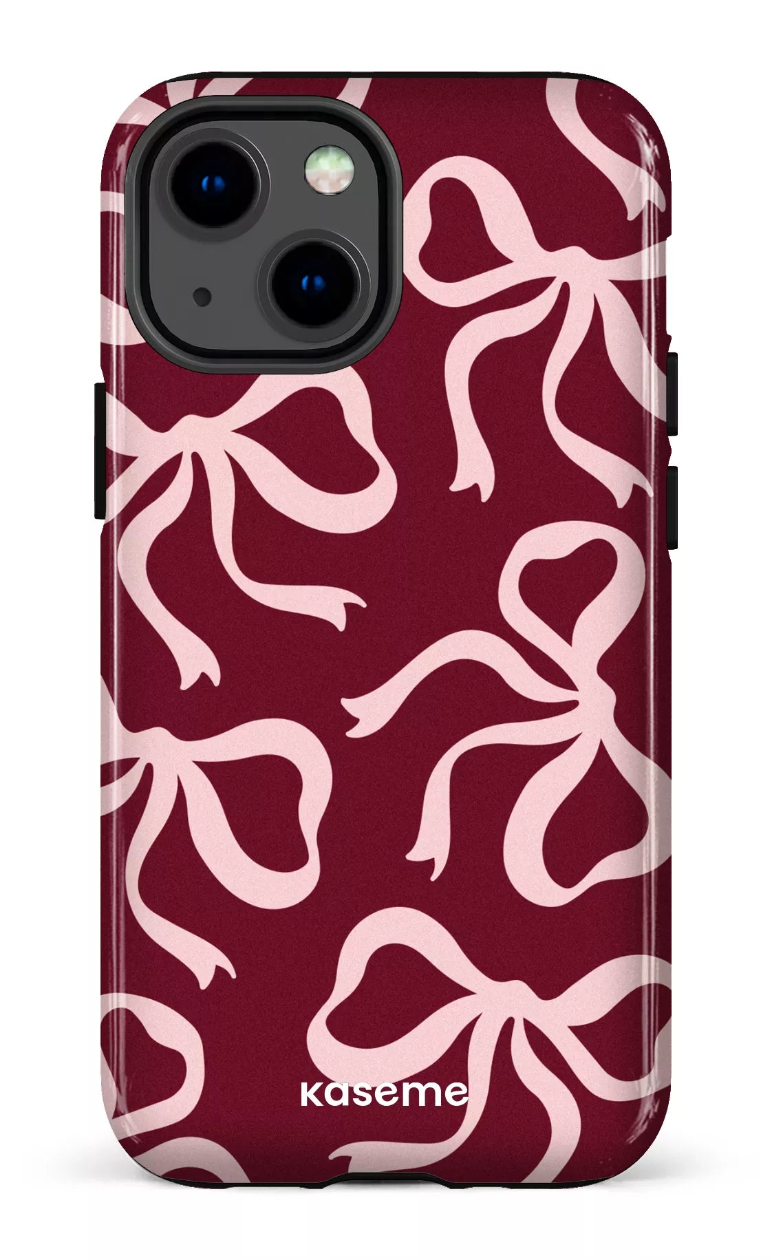 iPhone 13 Mini Tough Lace Burgundy & Pink -