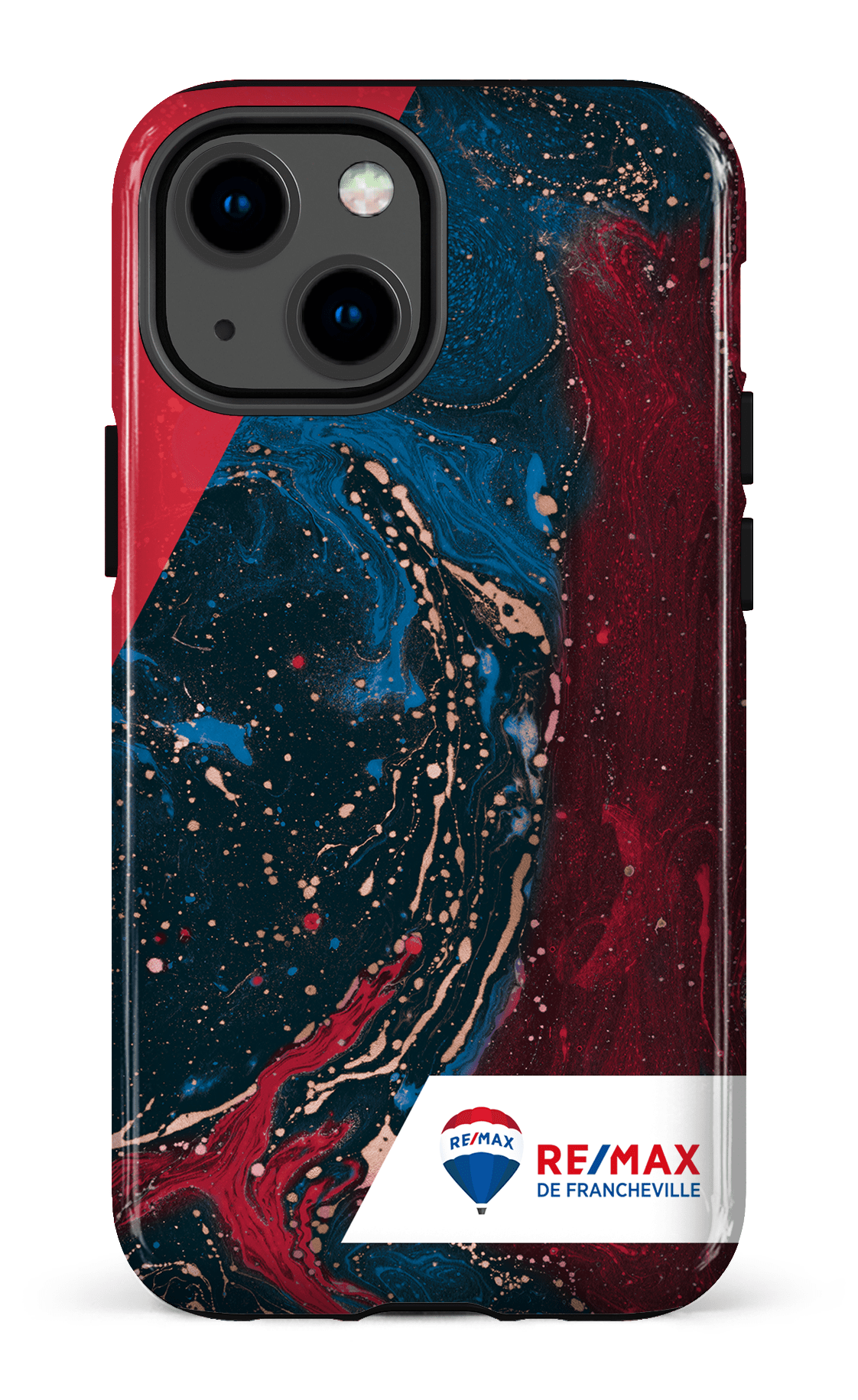 iPhone 13 Mini Tough Peinture marbrée sombre de Francheville -