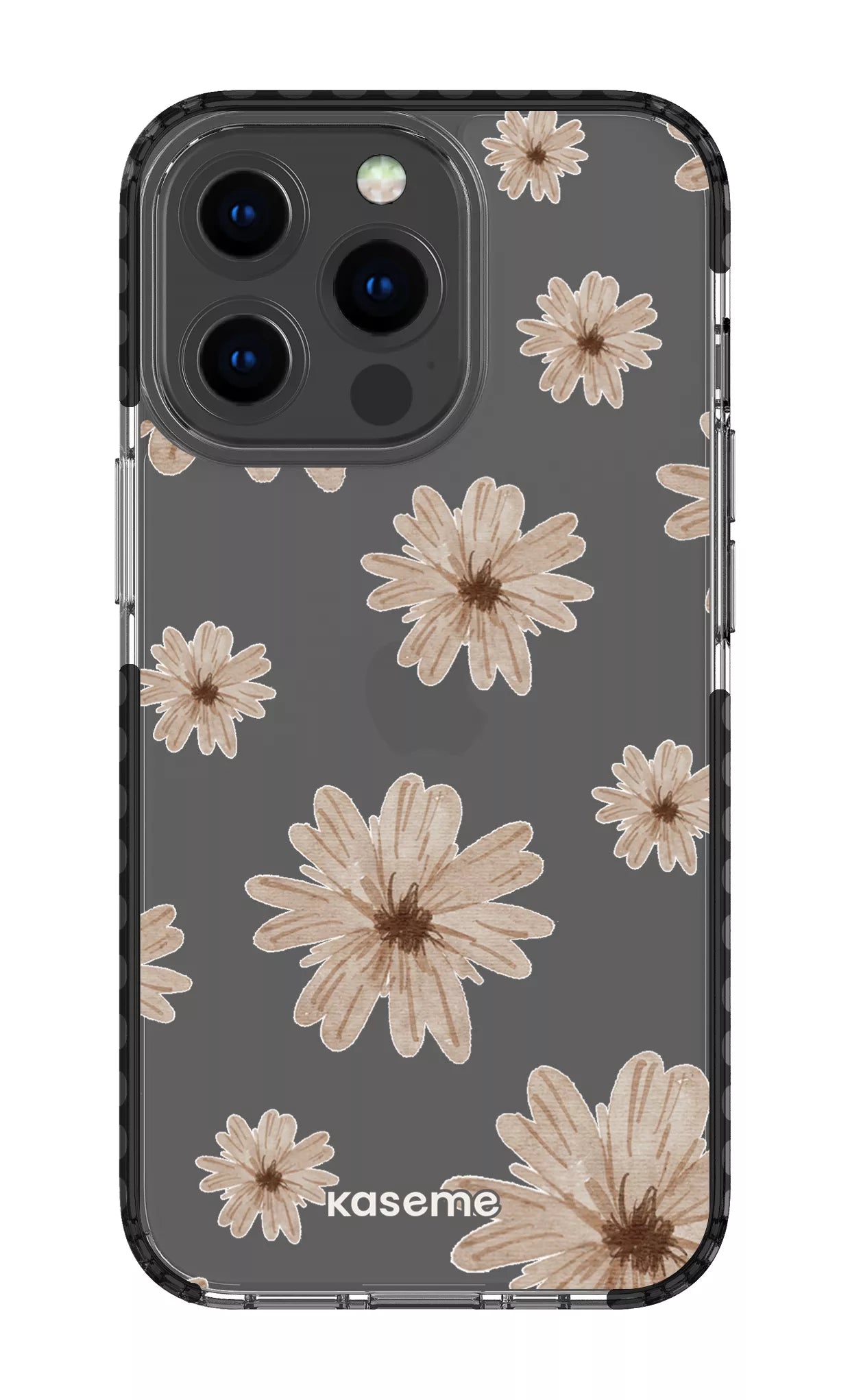 iPhone 13 Pro Clear Case - Black Delicate Dreams Clear Case -