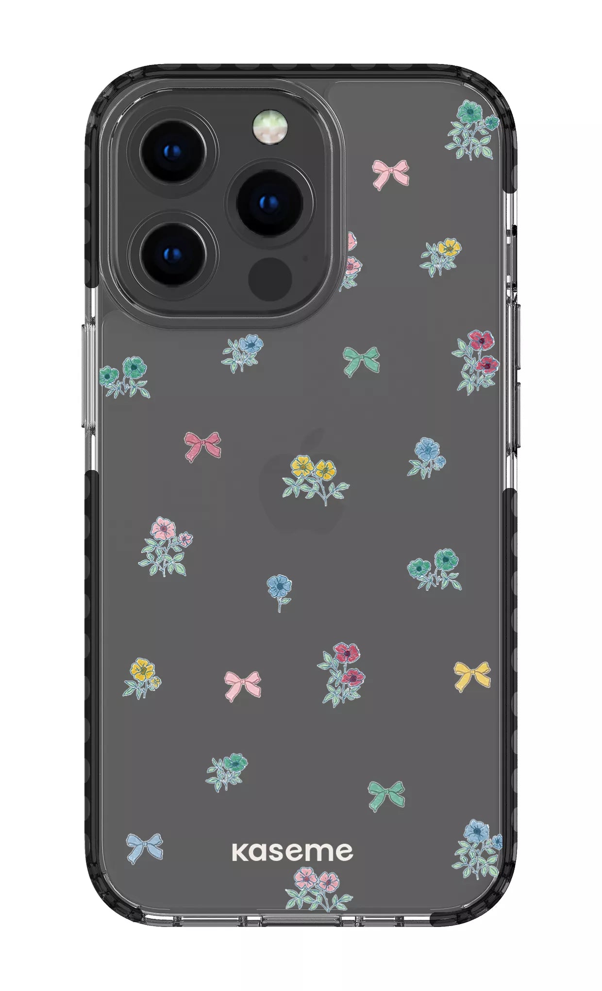 iPhone 13 Pro Clear Case - Black Graceful Clear Case -