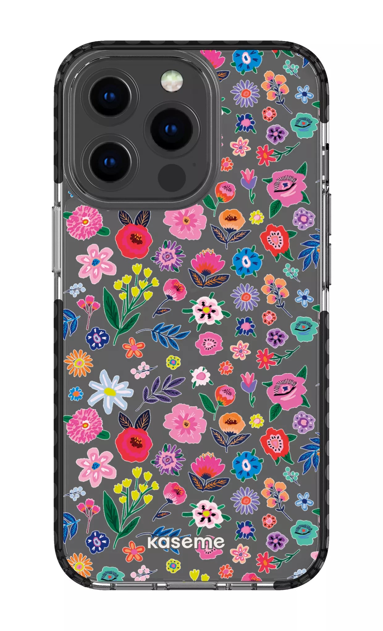 iPhone 13 Pro Clear Case - Black Hallucinate Clear Case -