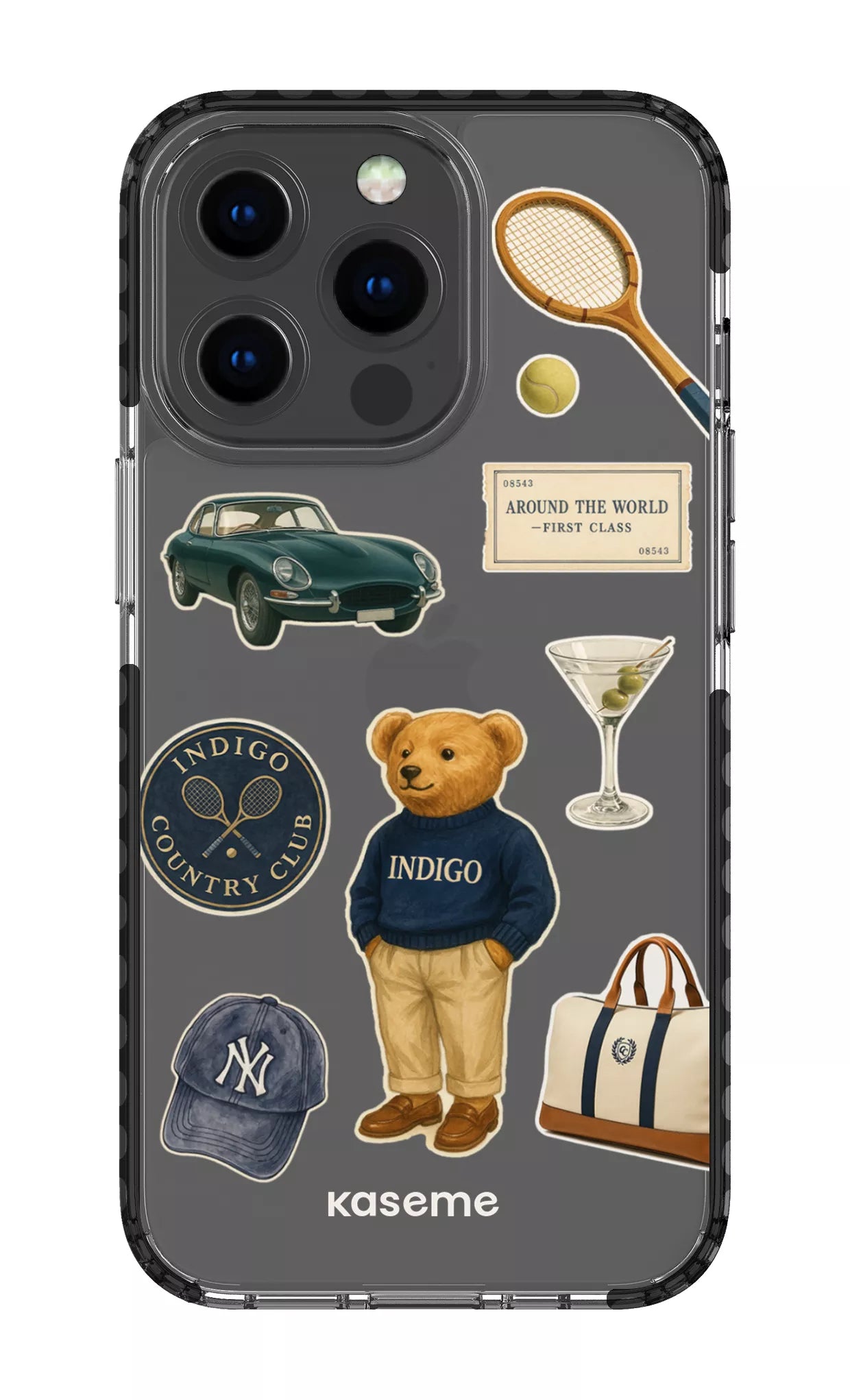iPhone 13 Pro Clear Case - Black Kingsley Clear Case -