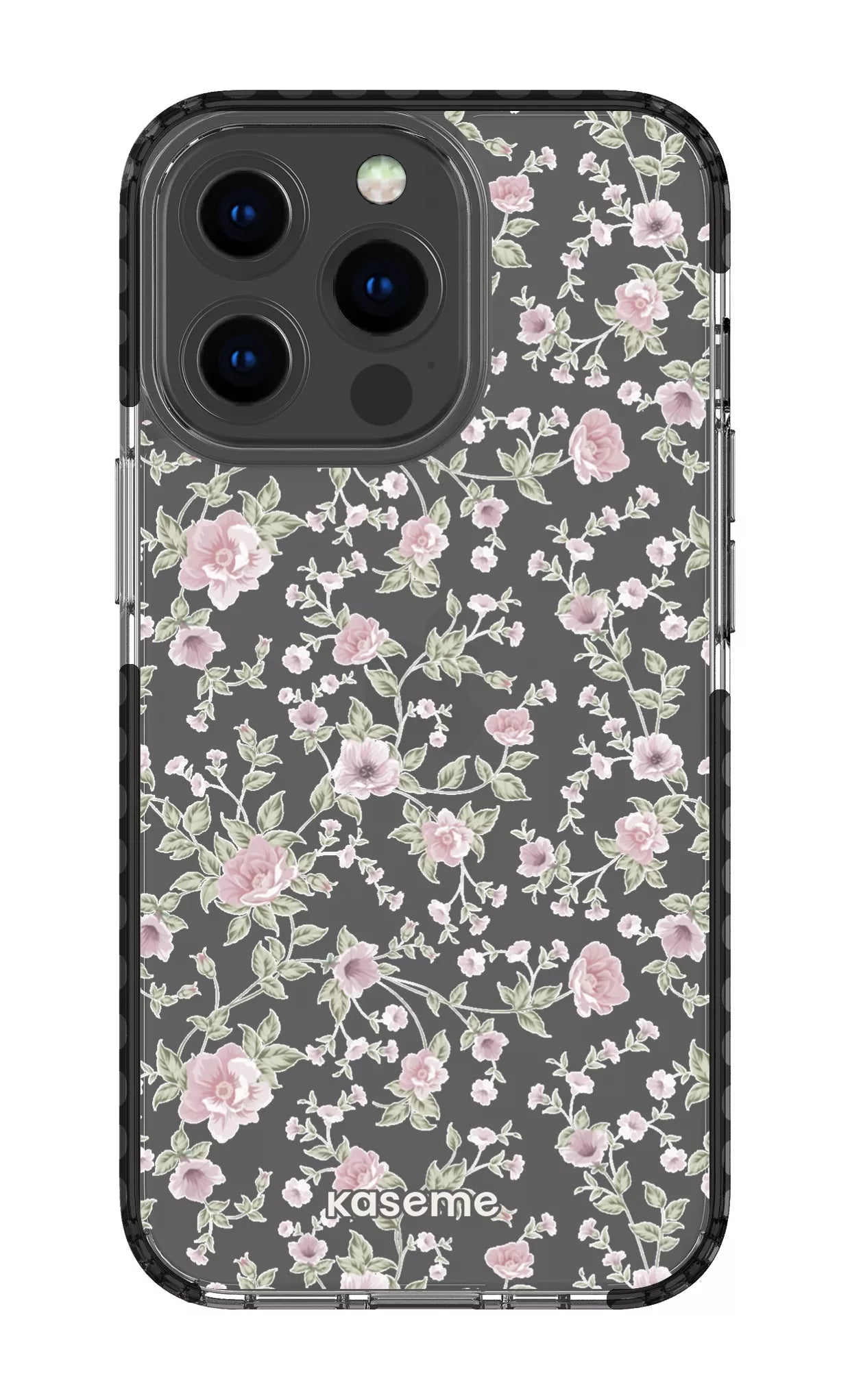 iPhone 13 Pro Clear Case - Black La Vie en Rose Clear Case -