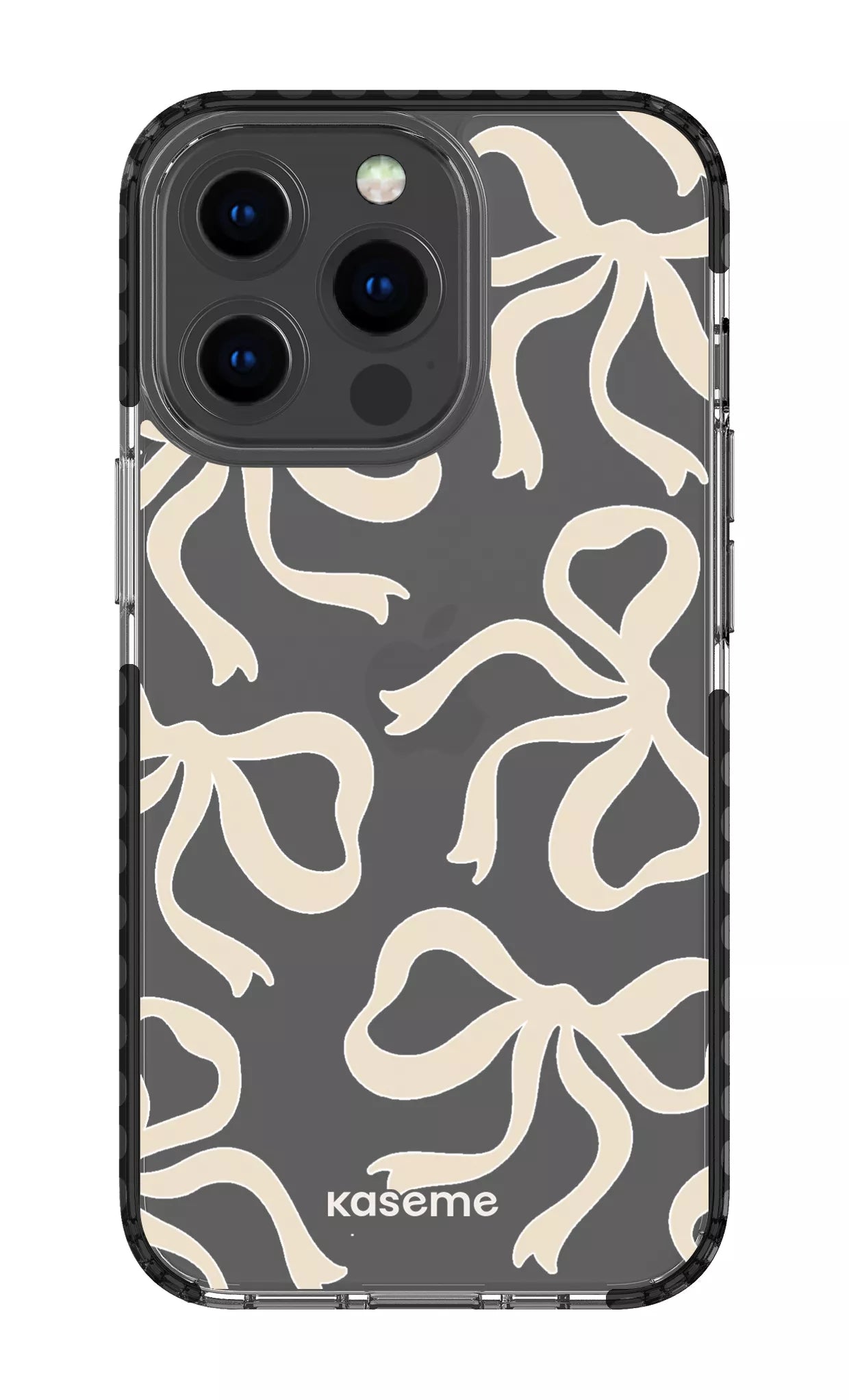 iPhone 13 Pro Clear Case - Black Lace Clear Case -