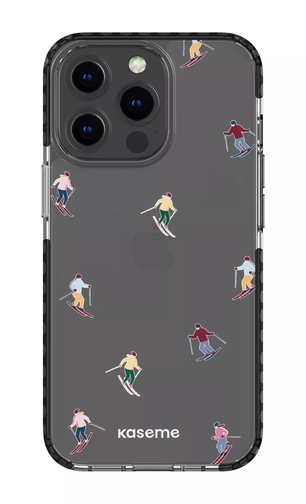 iPhone 13 Pro Clear Case - Black Slope Clear Case -