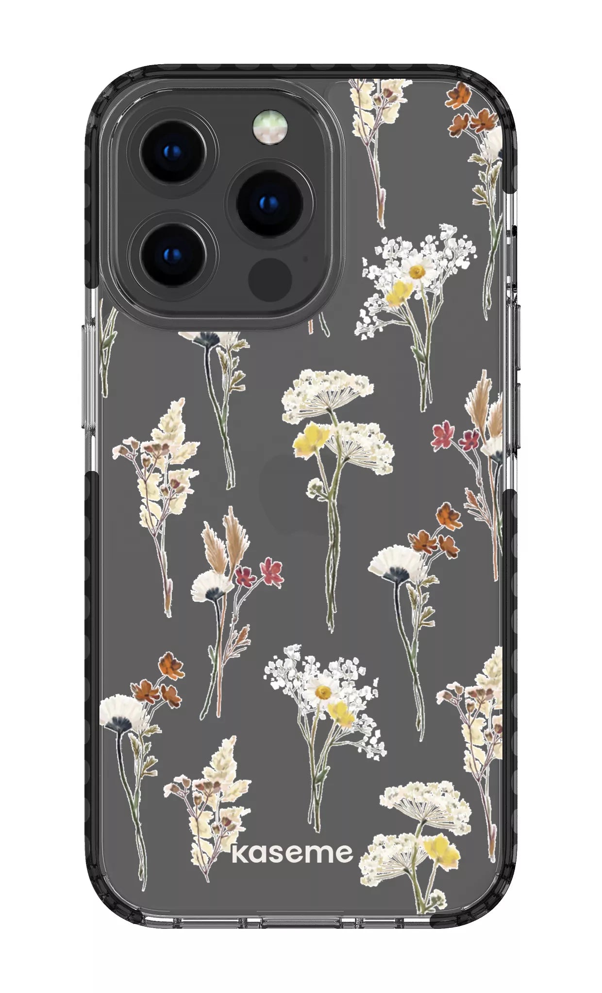 iPhone 13 Pro Clear Case - Black Wilderness Clear Case -