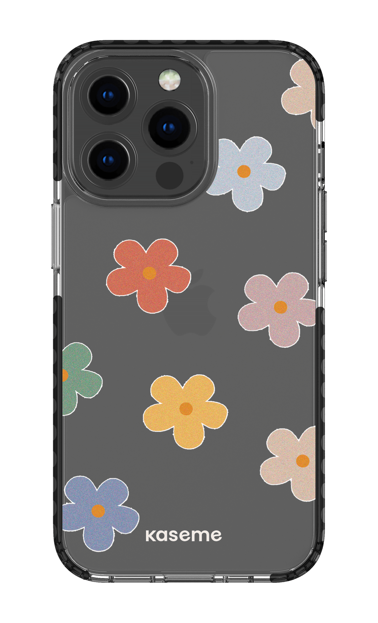 iPhone 13 Pro Clear Case - Black Woodstock Big Clear Case -