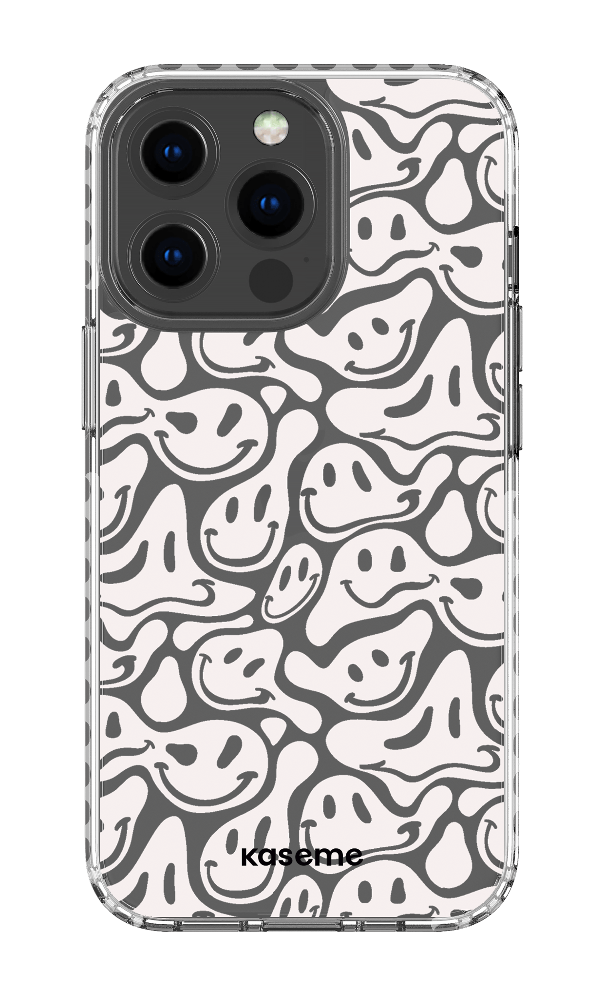 iPhone 13 Pro Clear Case - White Dystopia Clear Case -