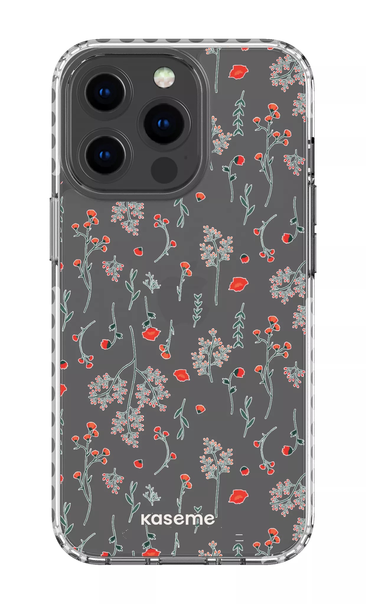 iPhone 13 Pro Clear Case - White Evelyn Clear Case -