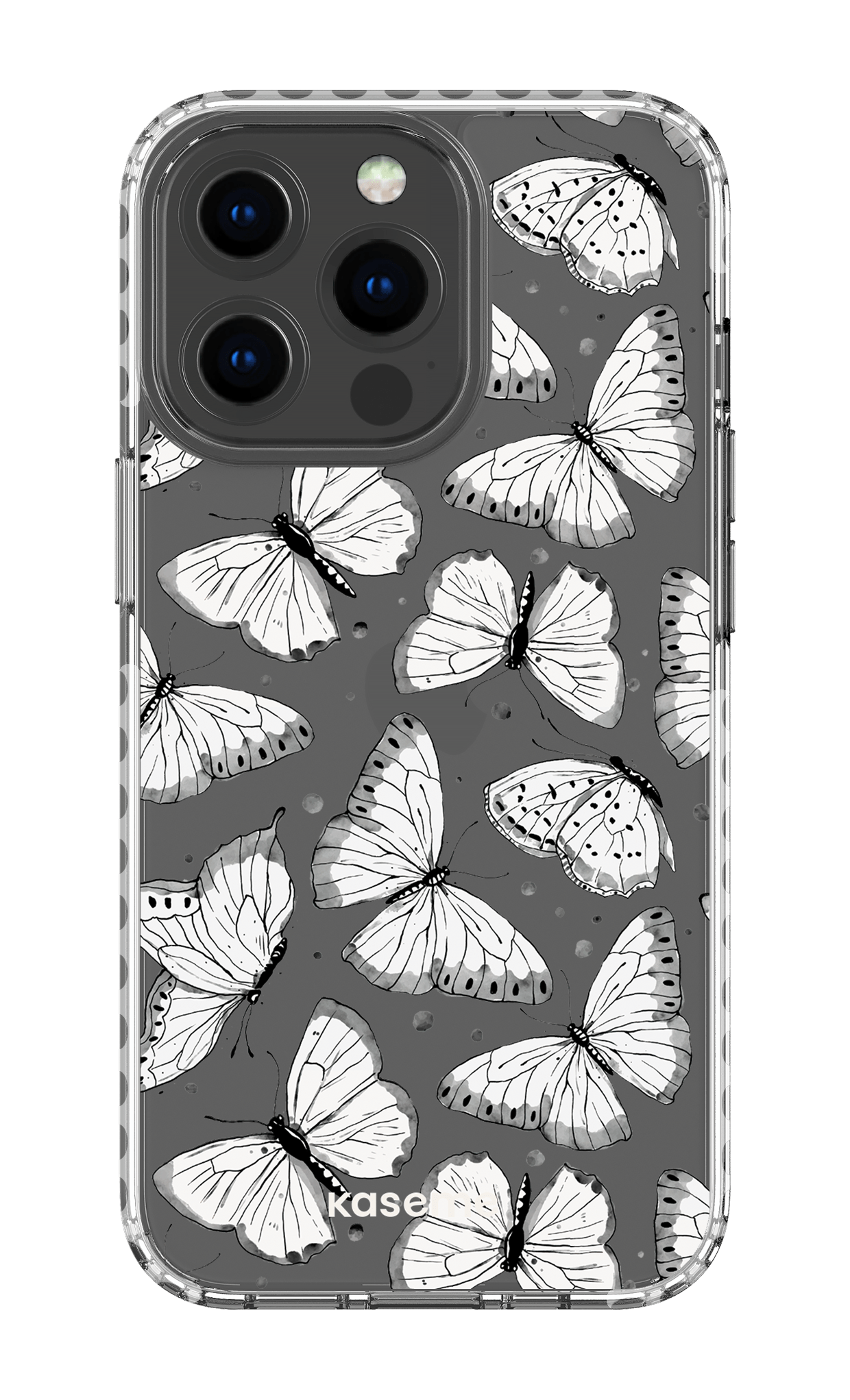 iPhone 13 Pro Clear Case - White Float Clear Case -