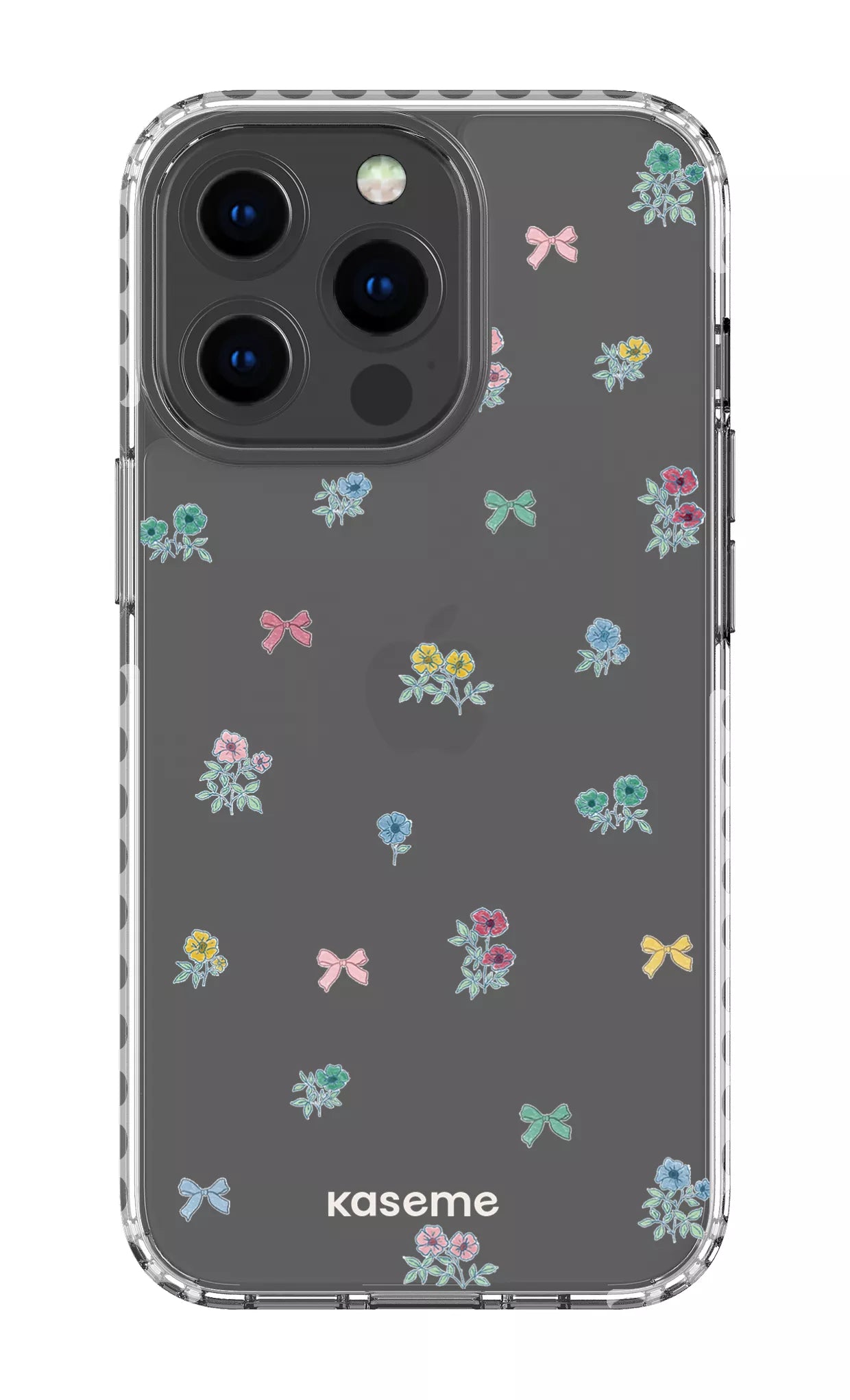 iPhone 13 Pro Clear Case - White Graceful Clear Case -