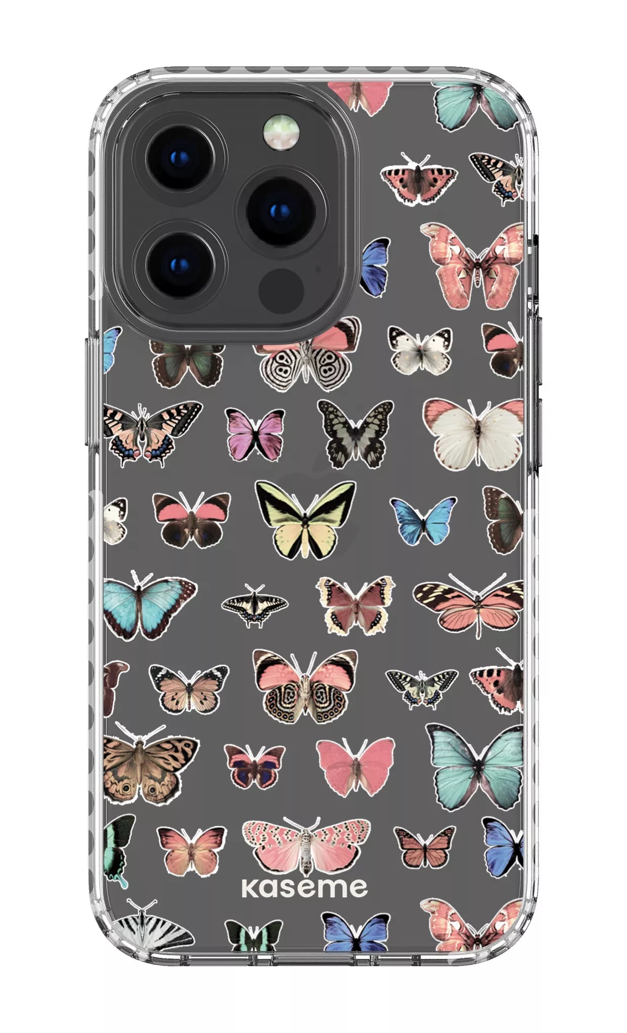 iPhone 13 Pro Clear Case - White Paloma Clear Case -