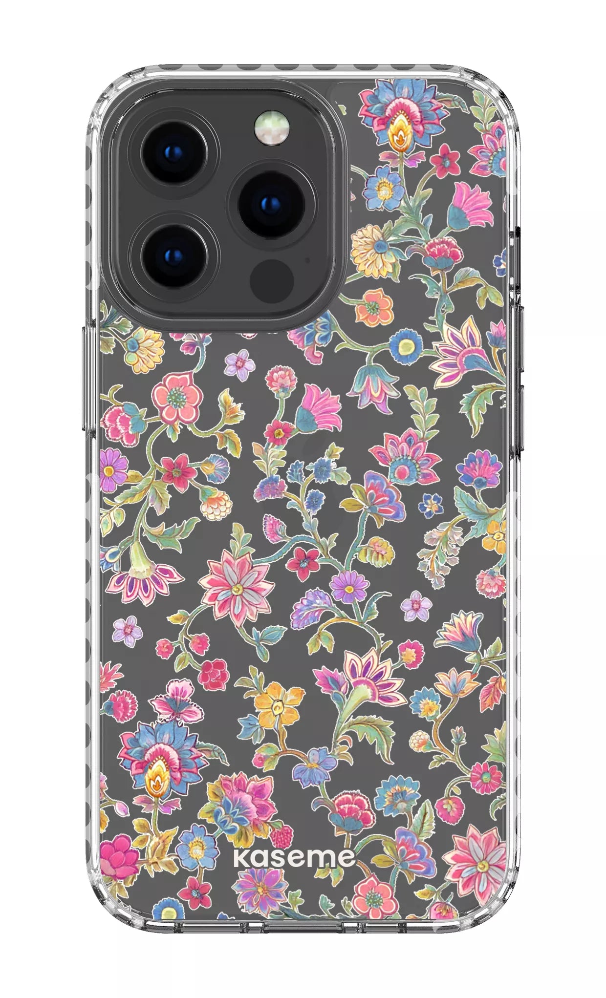 iPhone 13 Pro Clear Case - White Secret Garden Clear Case -