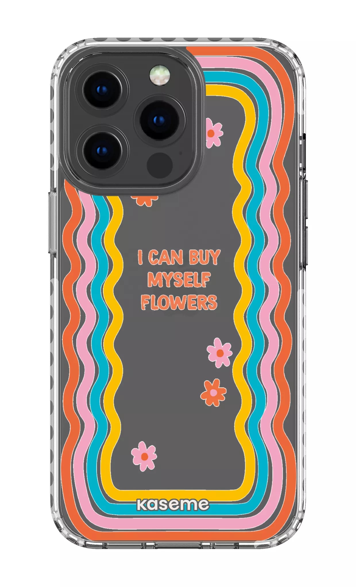 iPhone 13 Pro Clear Case - White She Can Clear Case -