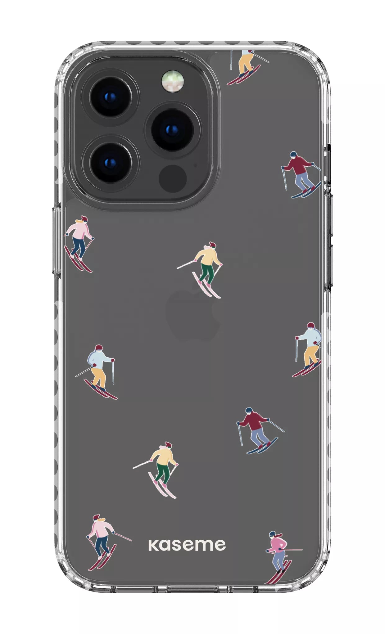 iPhone 13 Pro Clear Case - White Slope Clear Case -