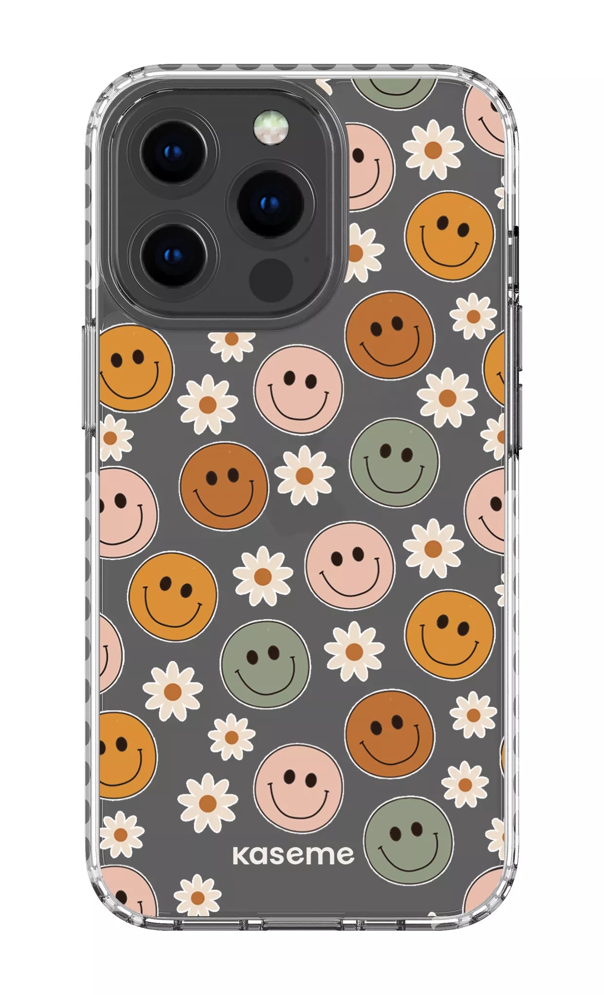 iPhone 13 Pro Clear Case - White Smirk Clear Case -