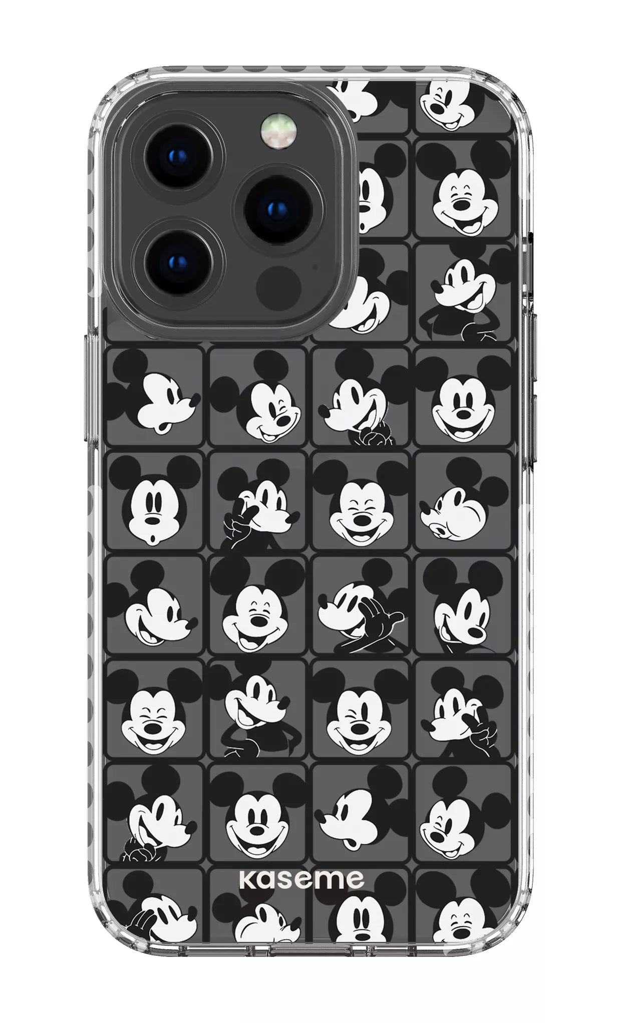 iPhone 13 Pro Clear Case - White Whimsy Clear Case -