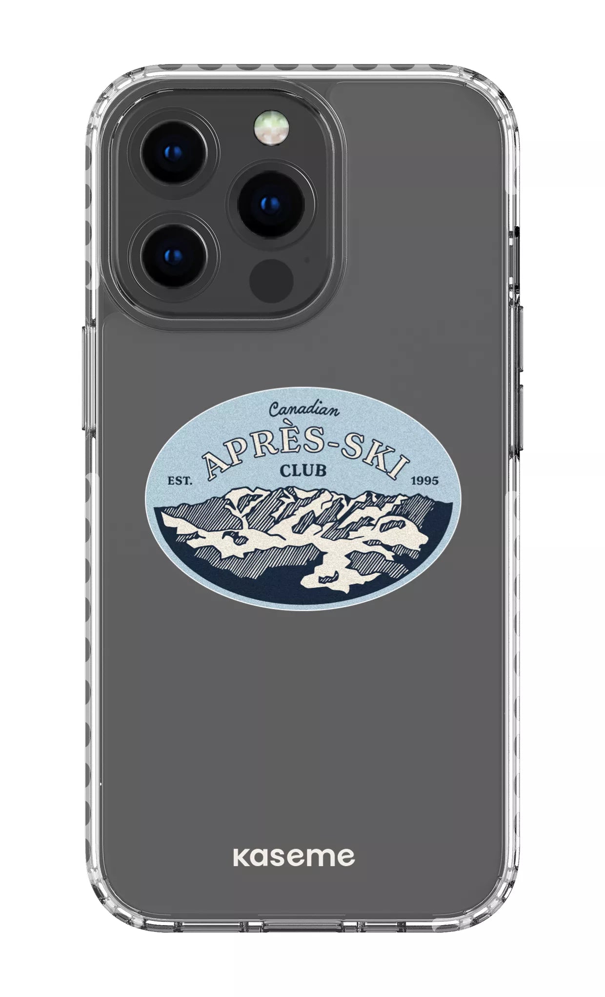 iPhone 13 Pro Clear Case - White Whistler Clear Case -